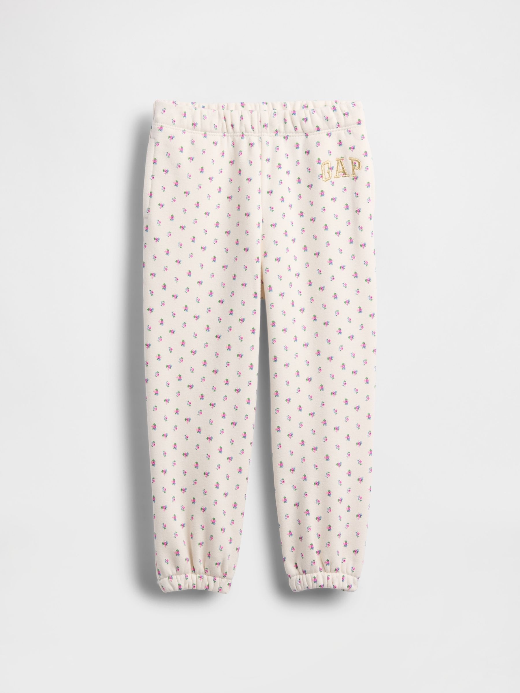 Cream/Pink VintageSoft Logo Joggers (6mths-5yrs) - Image 1 of 2