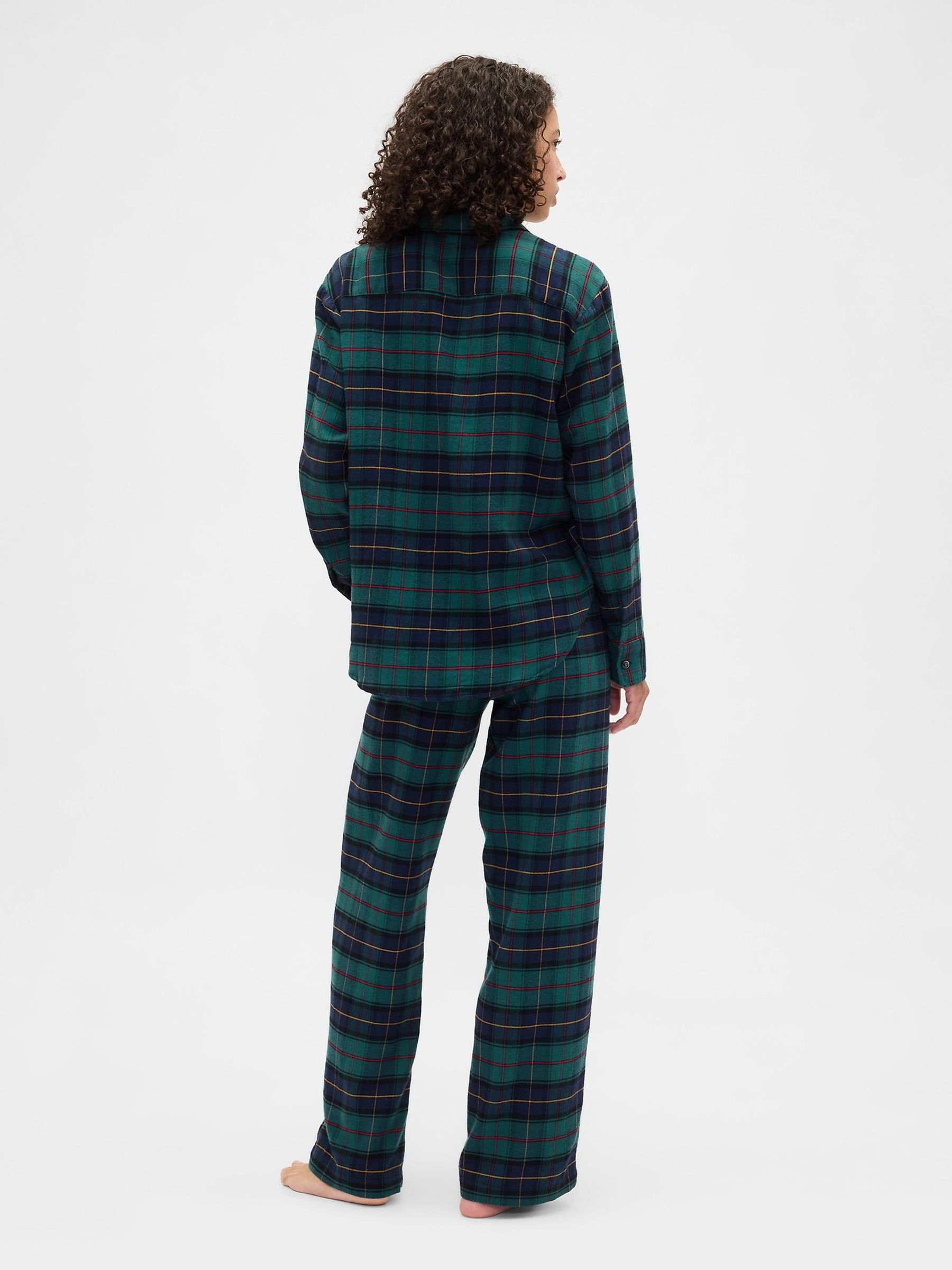 Green Flannel Pyjama Trousers - Image 3 of 4