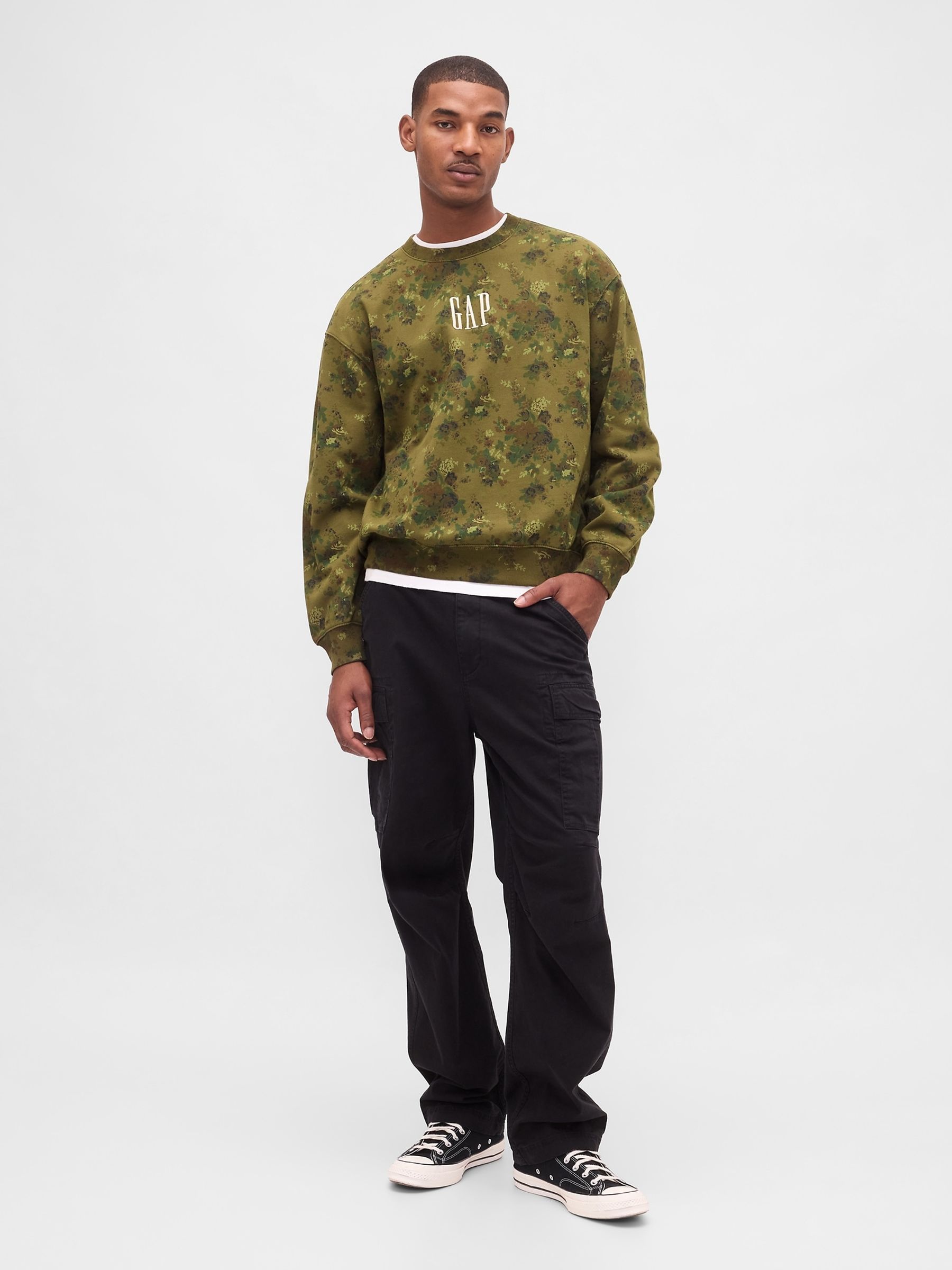 Green Oversized Heavyweight Logo Sweatshirt - Image 3 of 4