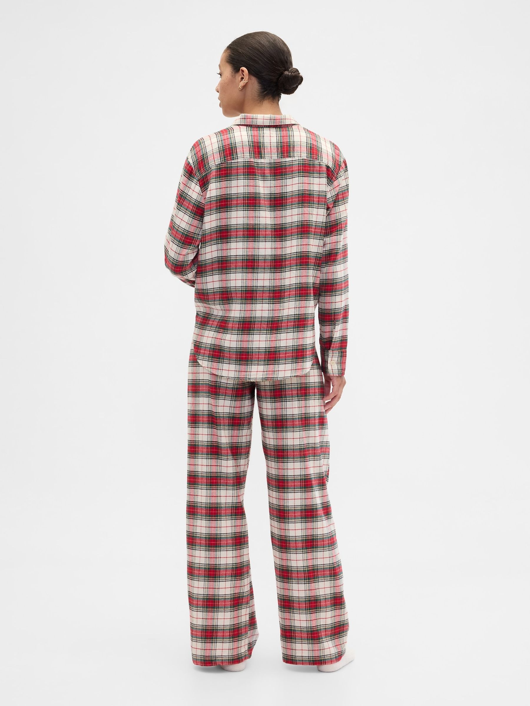 Red Check Flannel Trousers - Image 3 of 4