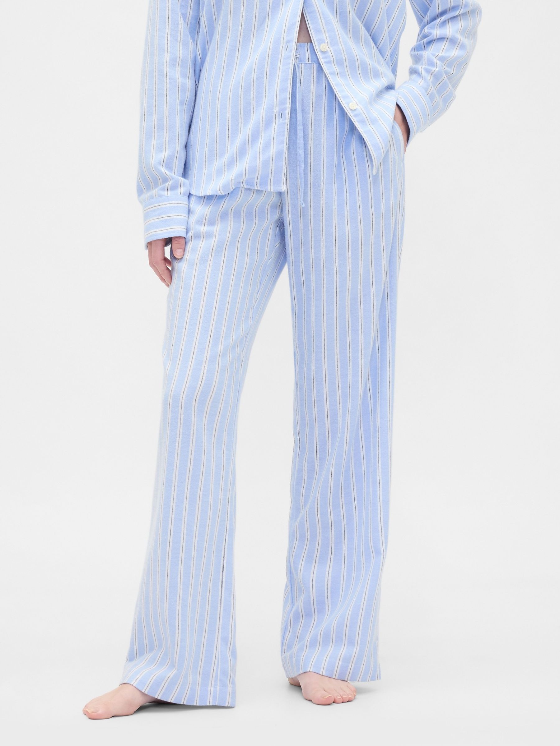 Blue Flannel Pyjama Trousers - Image 1 of 4