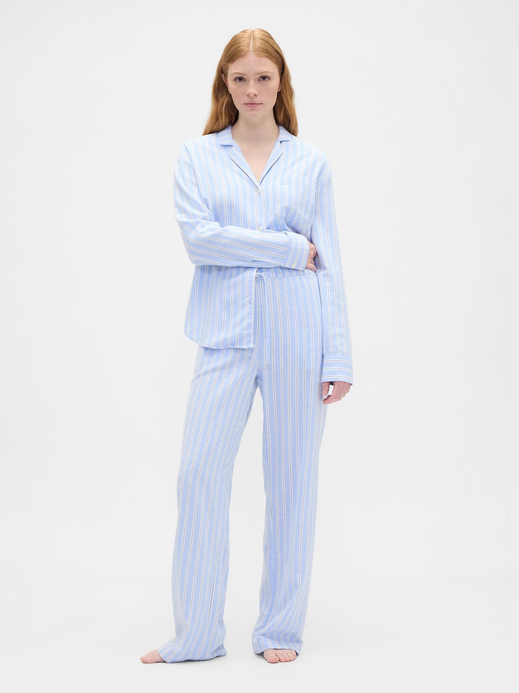 Blue Flannel Pyjama Trousers - Image 3 of 4