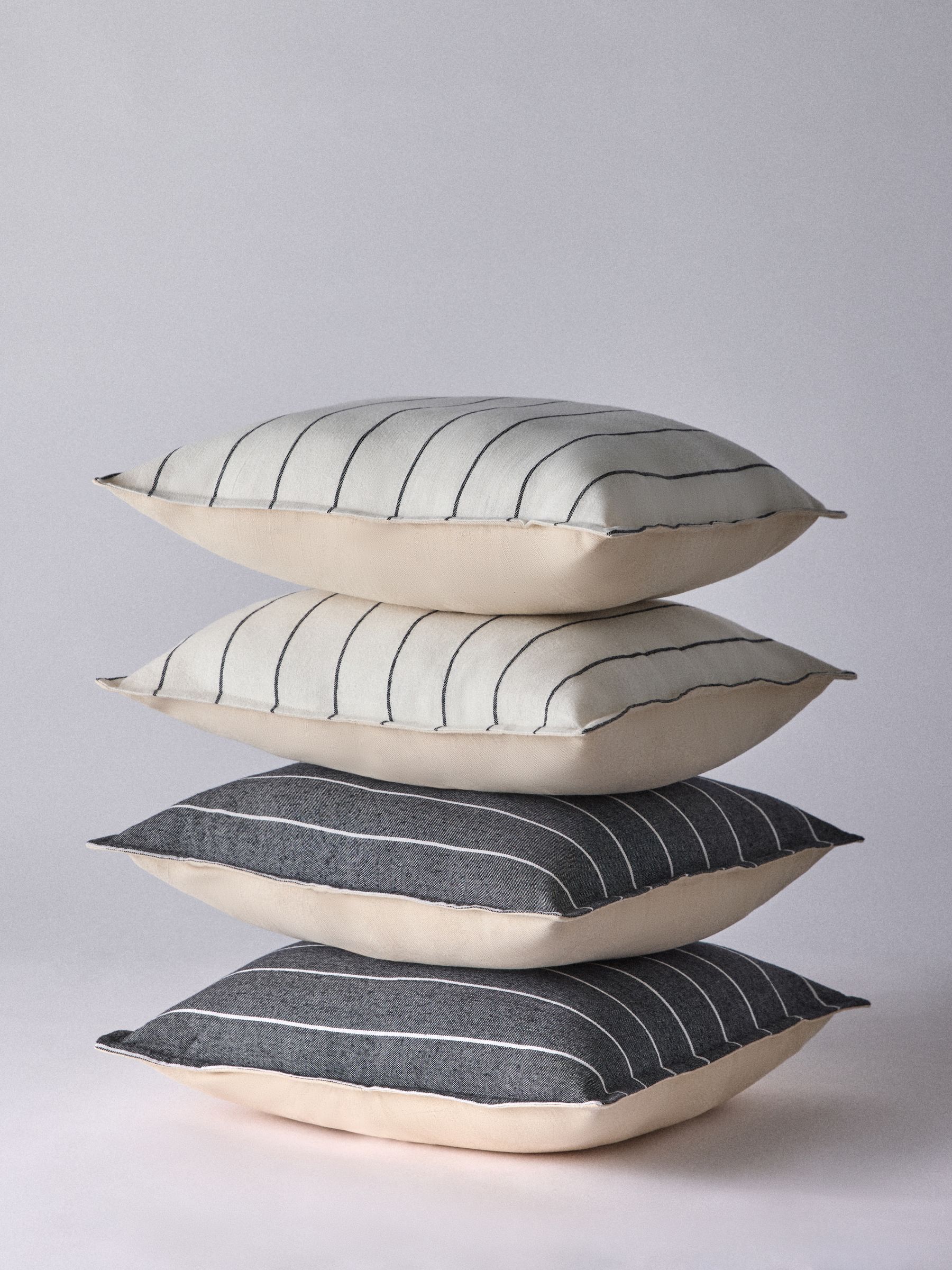 The Set 4 Pack Monochrome Cushion - Image 2 of 4