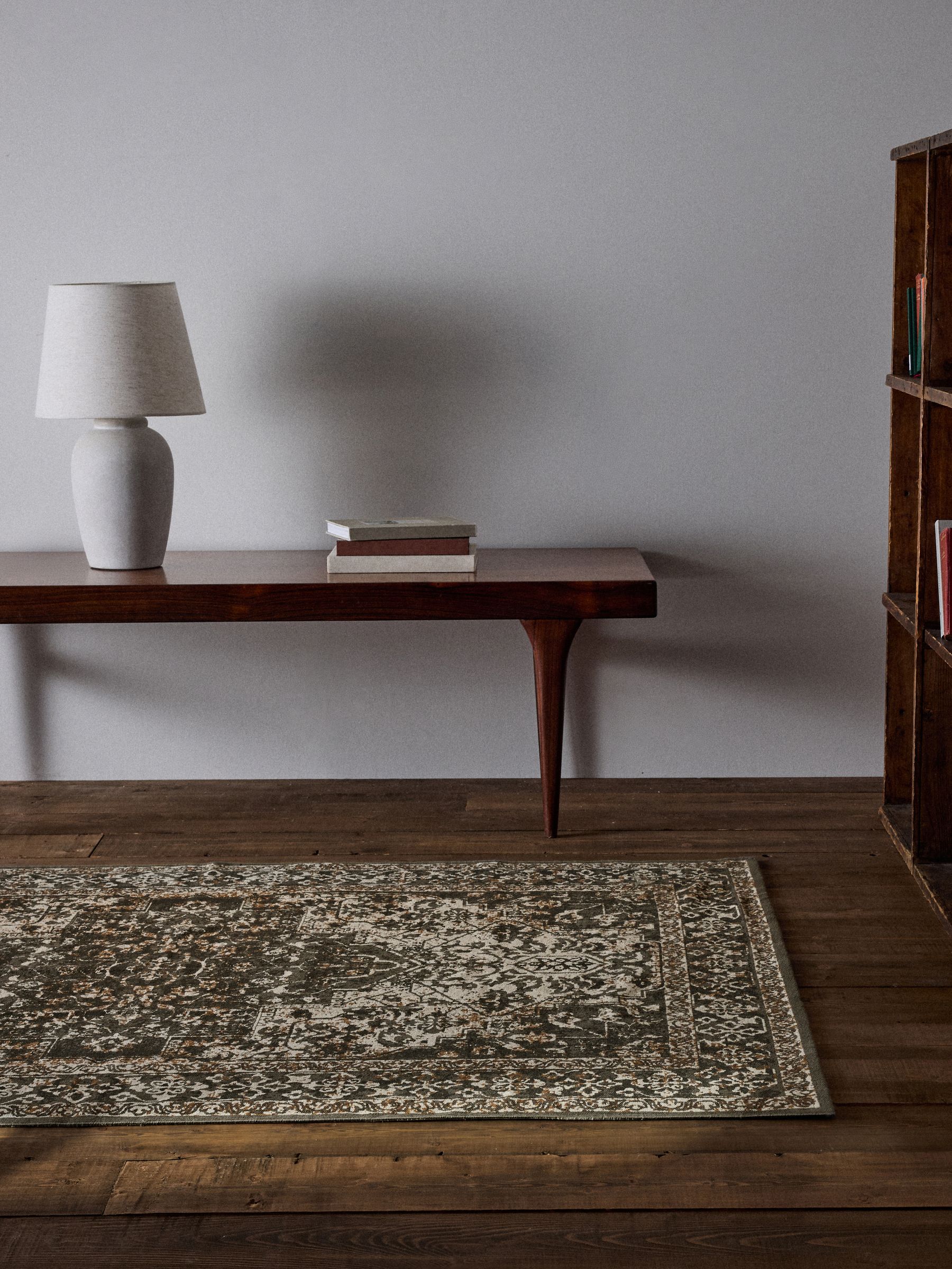 2 Pack Black Persian Cotton Printed Flatweave Rugs - Image 6 of 6