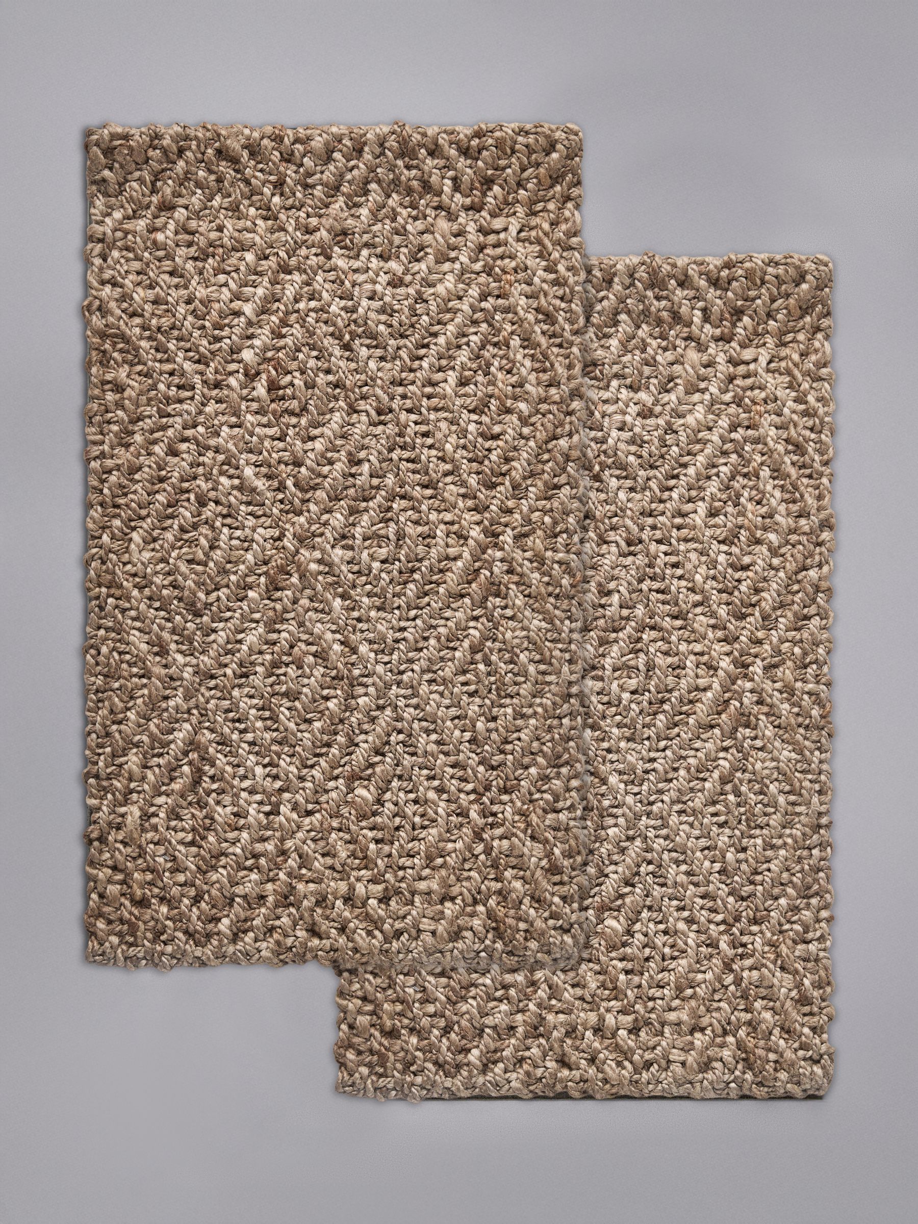 2 Pack Natural Woven Jute Flatweave Doormat - Image 1 of 4