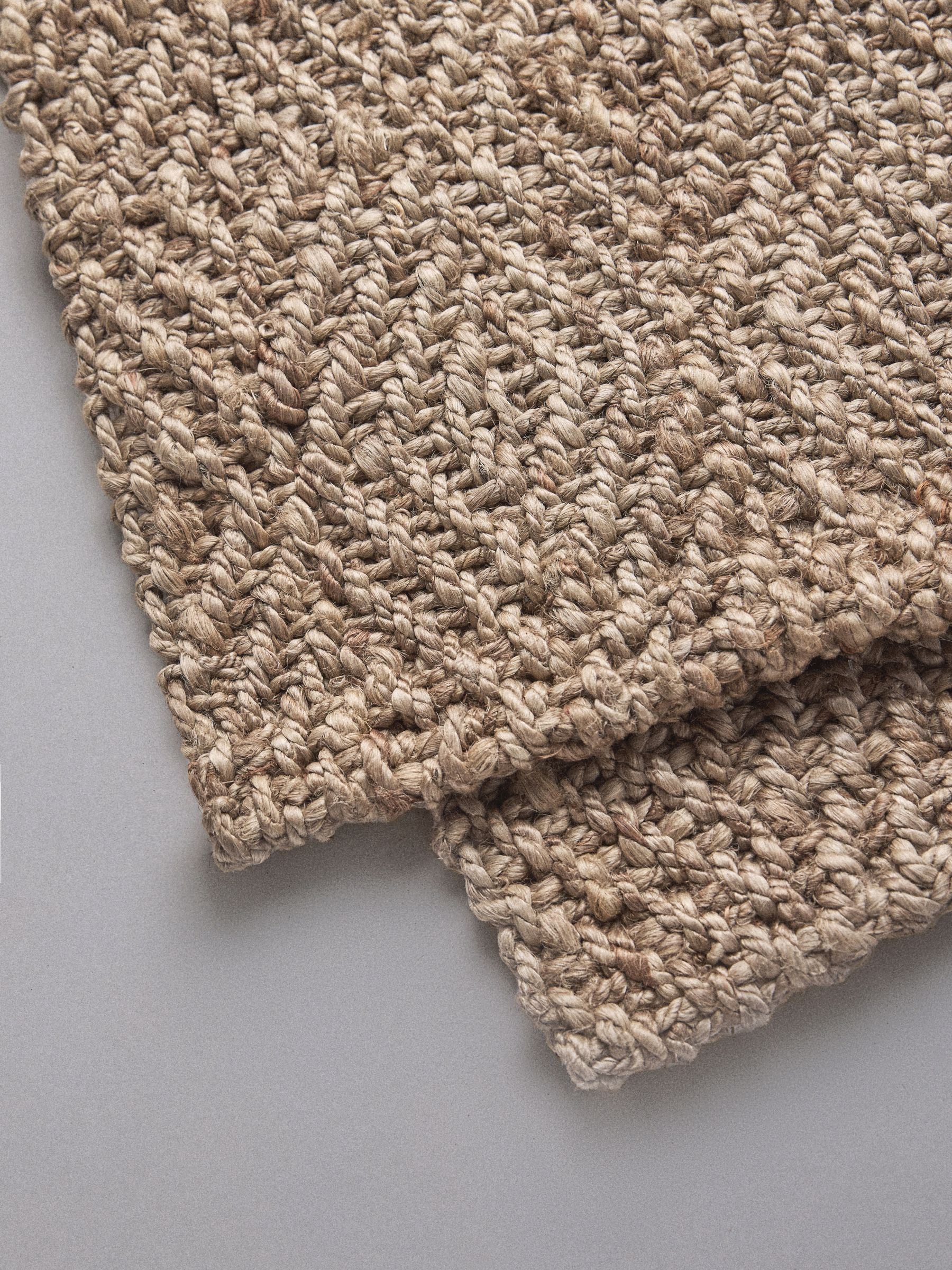 2 Pack Natural Woven Jute Flatweave Doormat - Image 4 of 4