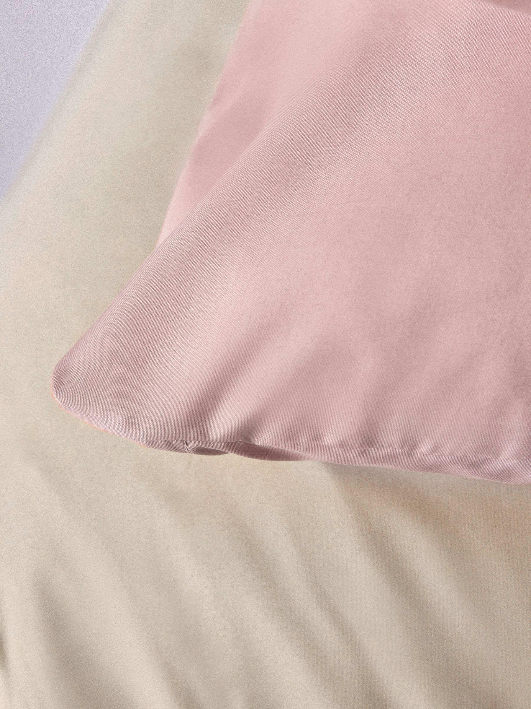 Pink/Natural 8 piece Microfibre Duvet Cover and Pillowcase Set with Fitted Sheets - Image 6 of 6
