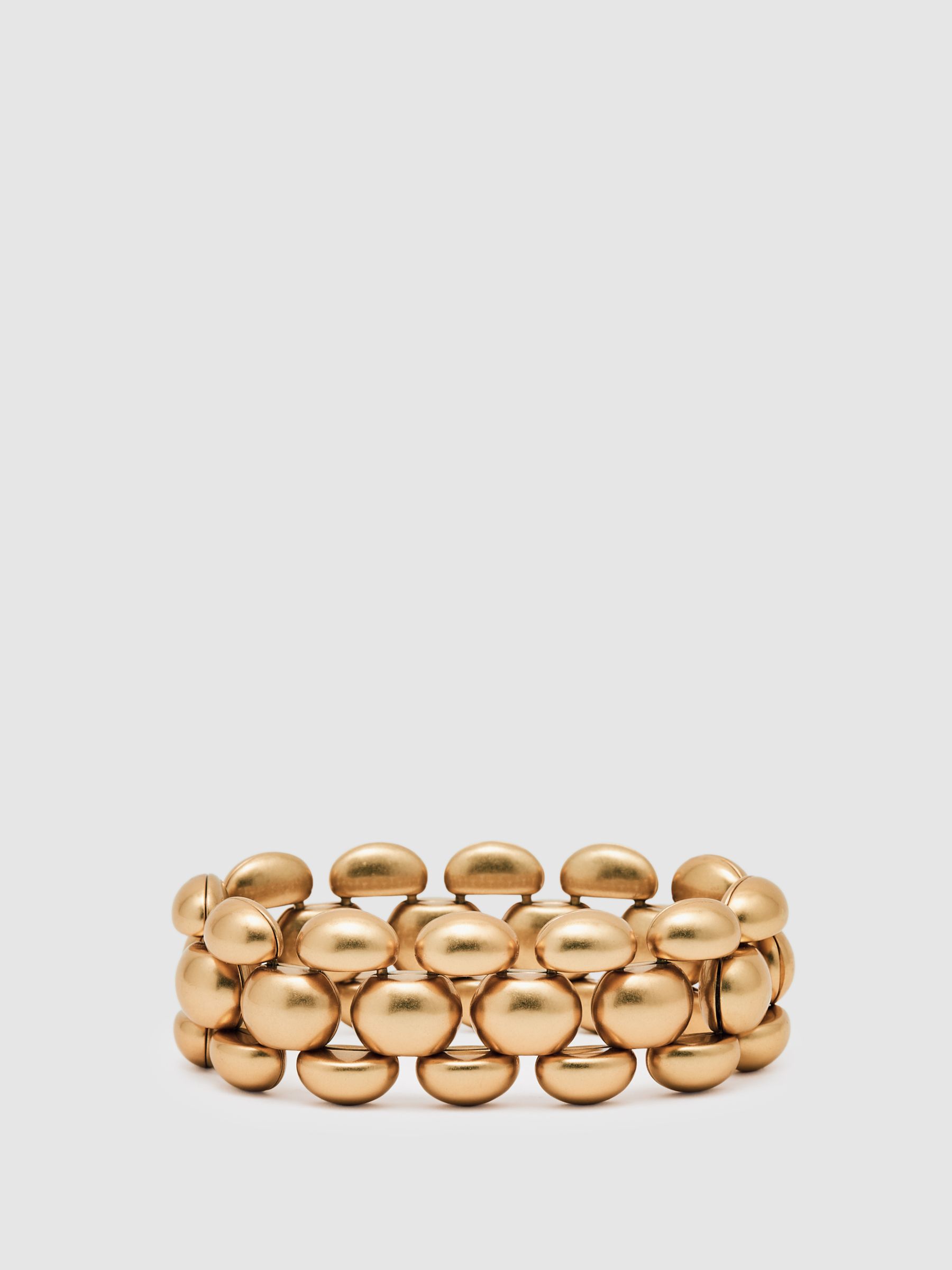 Tone Dome Link Bracelet in Gold - Image 2 of 4