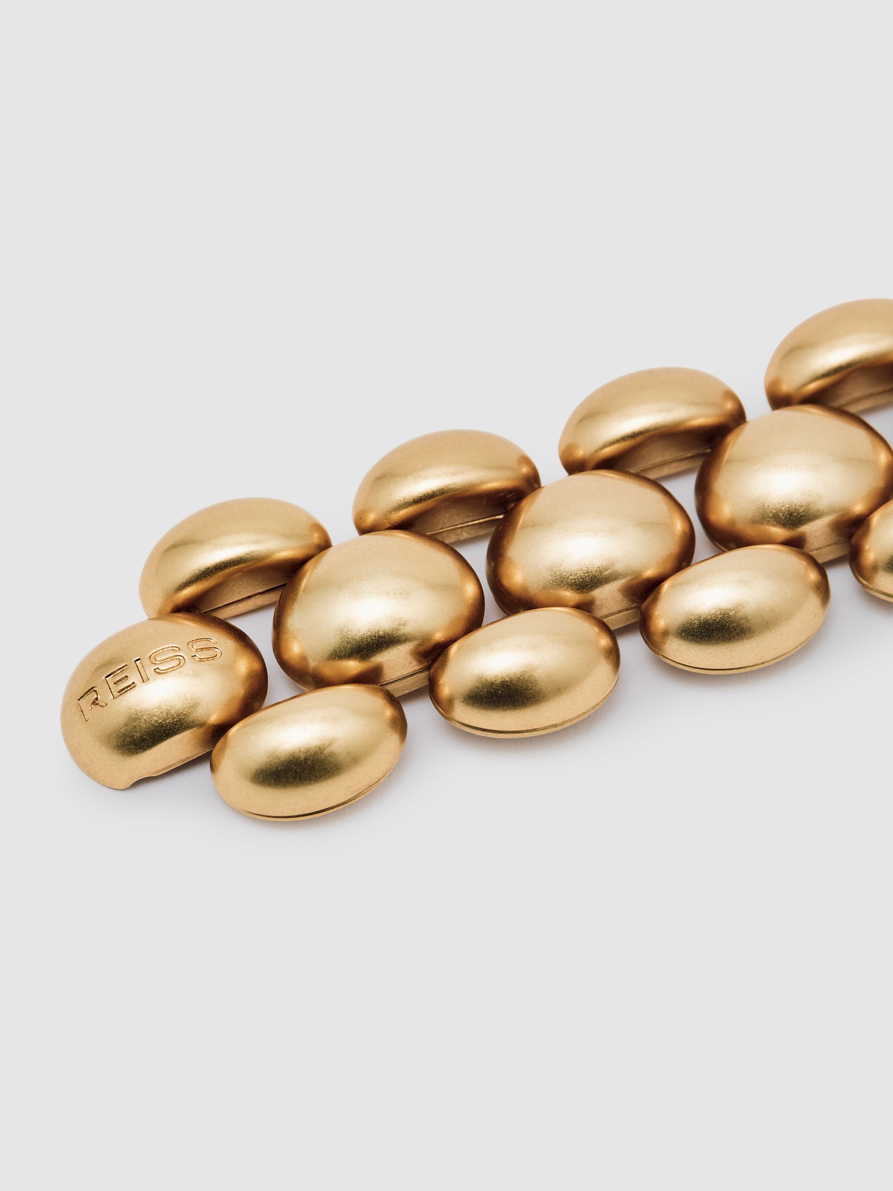 Tone Dome Link Bracelet in Gold - Image 3 of 4