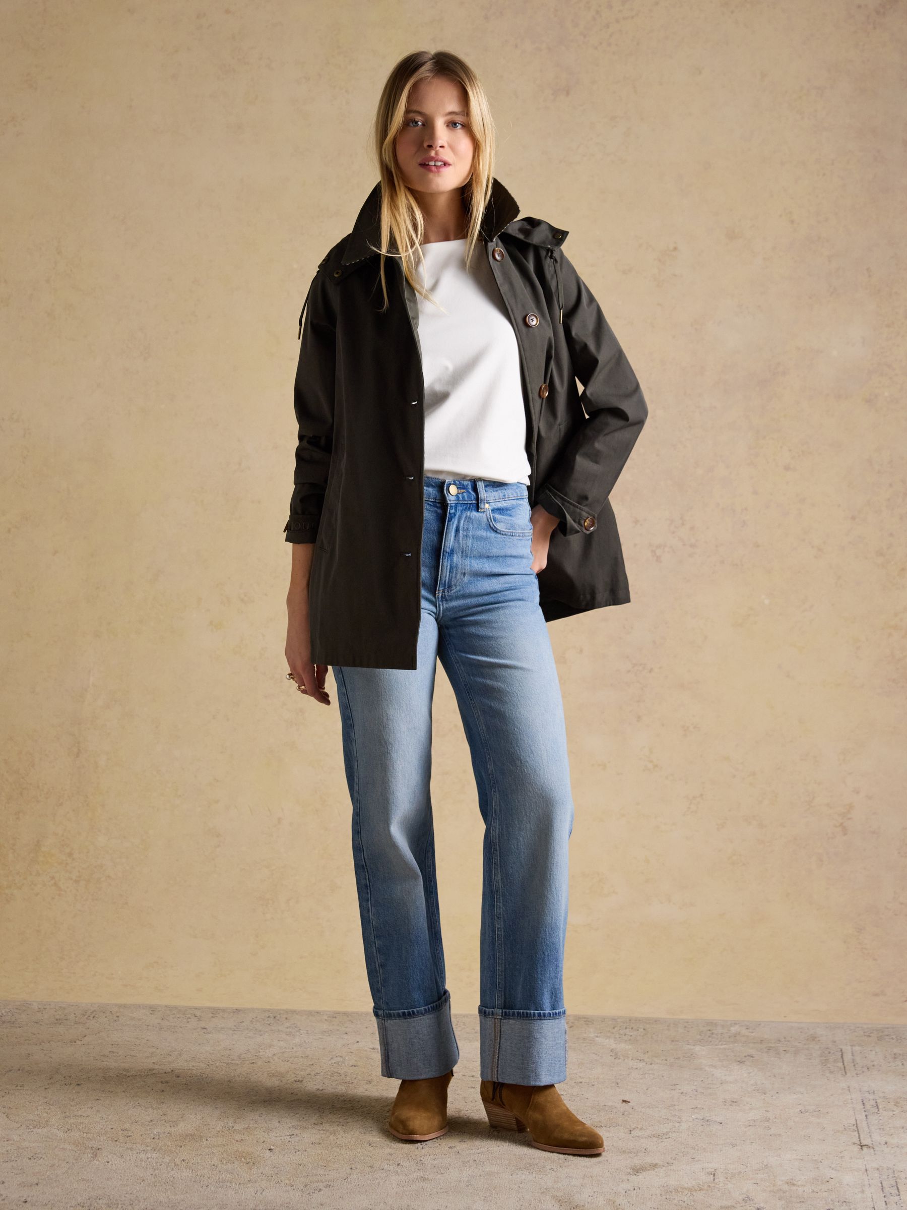 Lola Cream Double Layer Front Cotton Rich Boat Neck Vest - Image 5 of 6