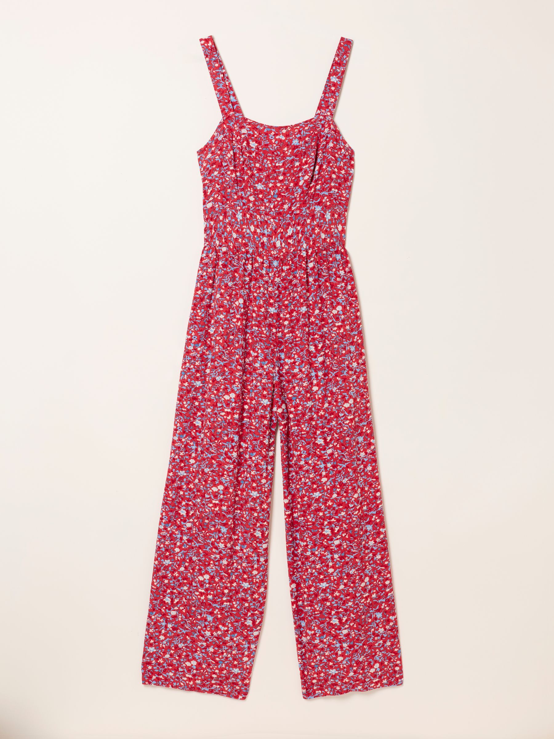 Red Surf Ditsy Regular Petite Ruby Jumpsuit - Image 5 of 5