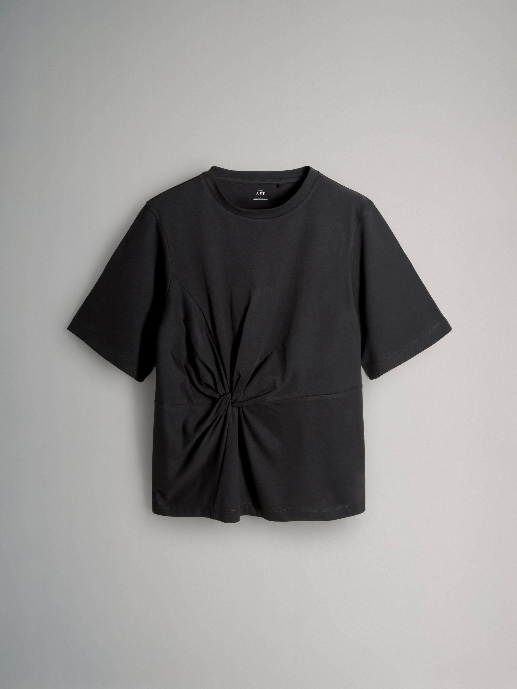 Black/White/Stripe 3 Pack Knot Front T-Shirts - Image 4 of 6