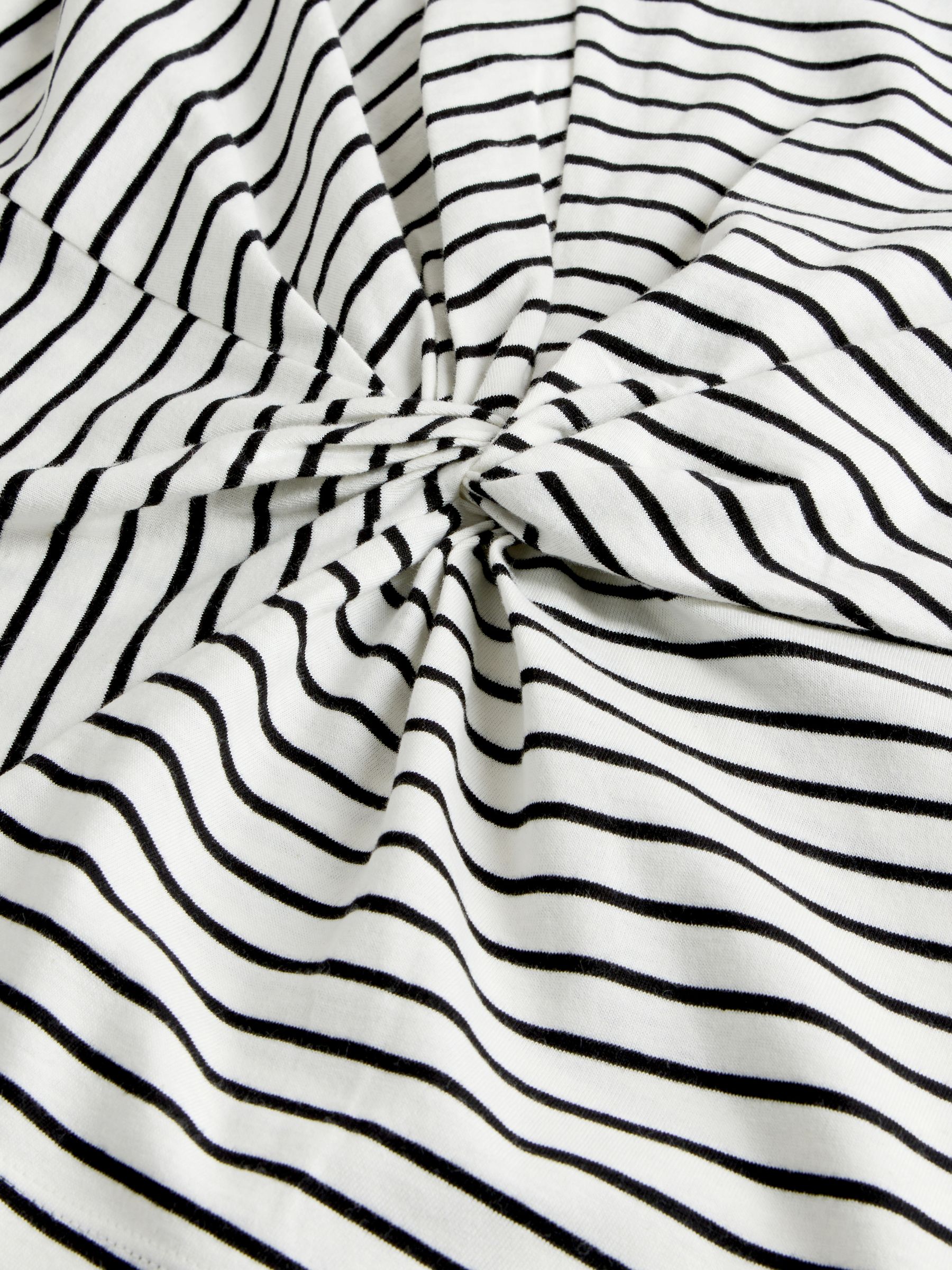 Black/White/Stripe 3 Pack Knot Front T-Shirts - Image 5 of 6