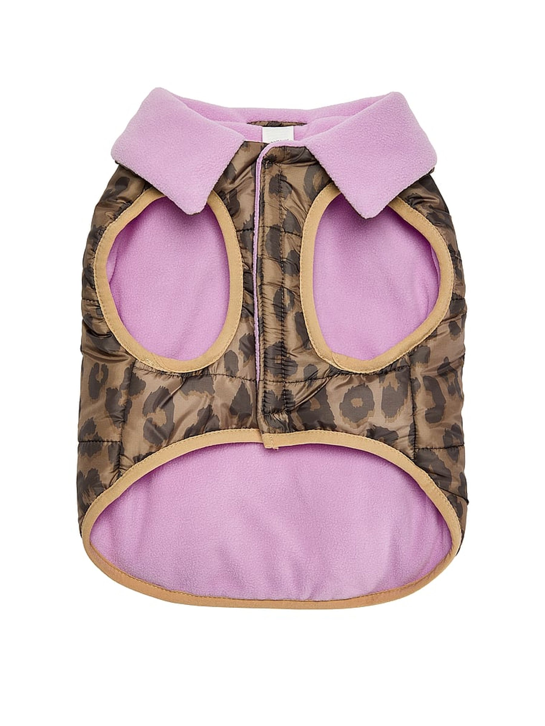 Leopard Brown Pet Puffer Jacket - Image 2 of 3