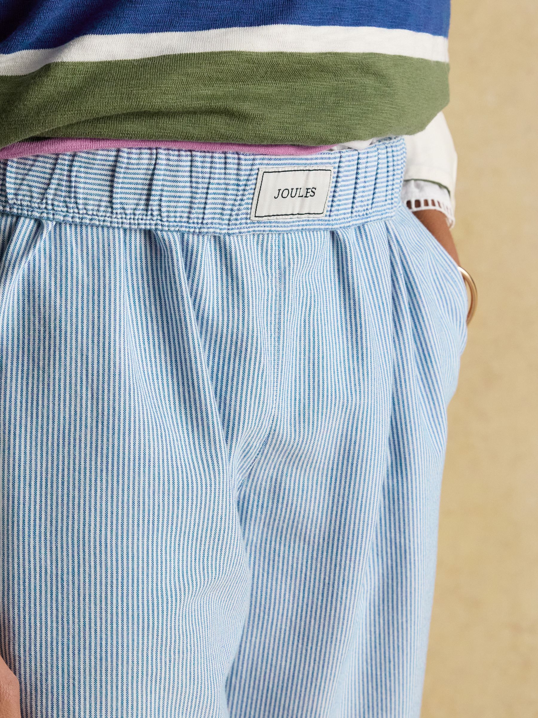 Hallie Blue Pull On Cotton Trousers - Image 5 of 7