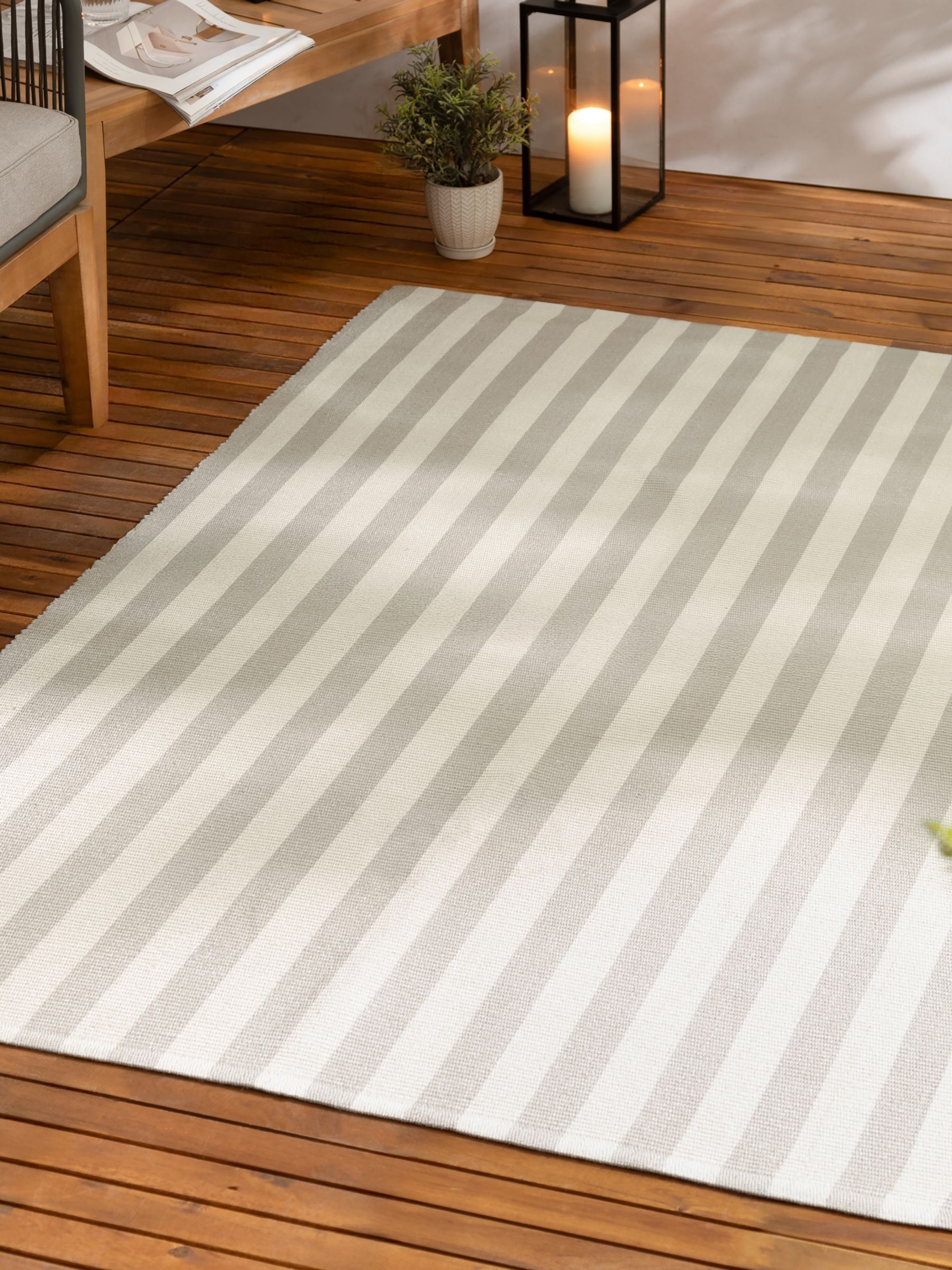 Yard Natural Hayle Stripe Outdoor Rug - Image 3 of 6