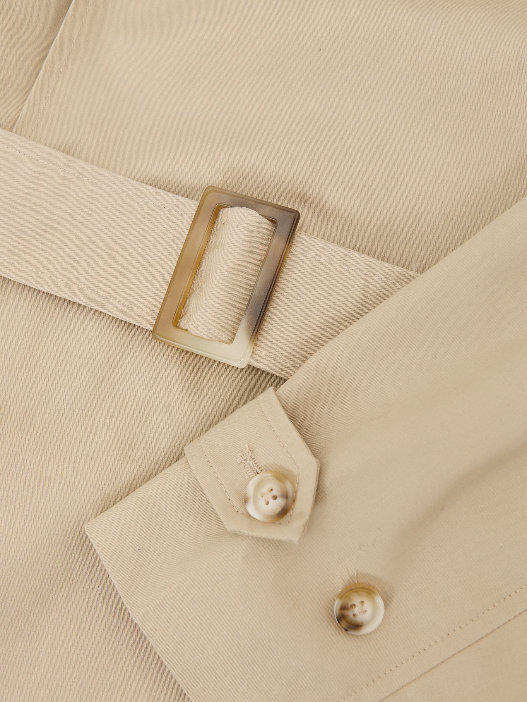 Les Deux Cotton Trench Coat in Dark Sand - Image 4 of 5