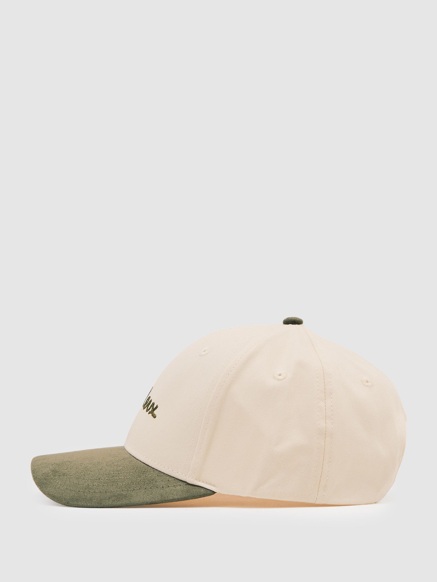Les Deux Cotton Contrast Logo Cap in Ivory - Image 3 of 5