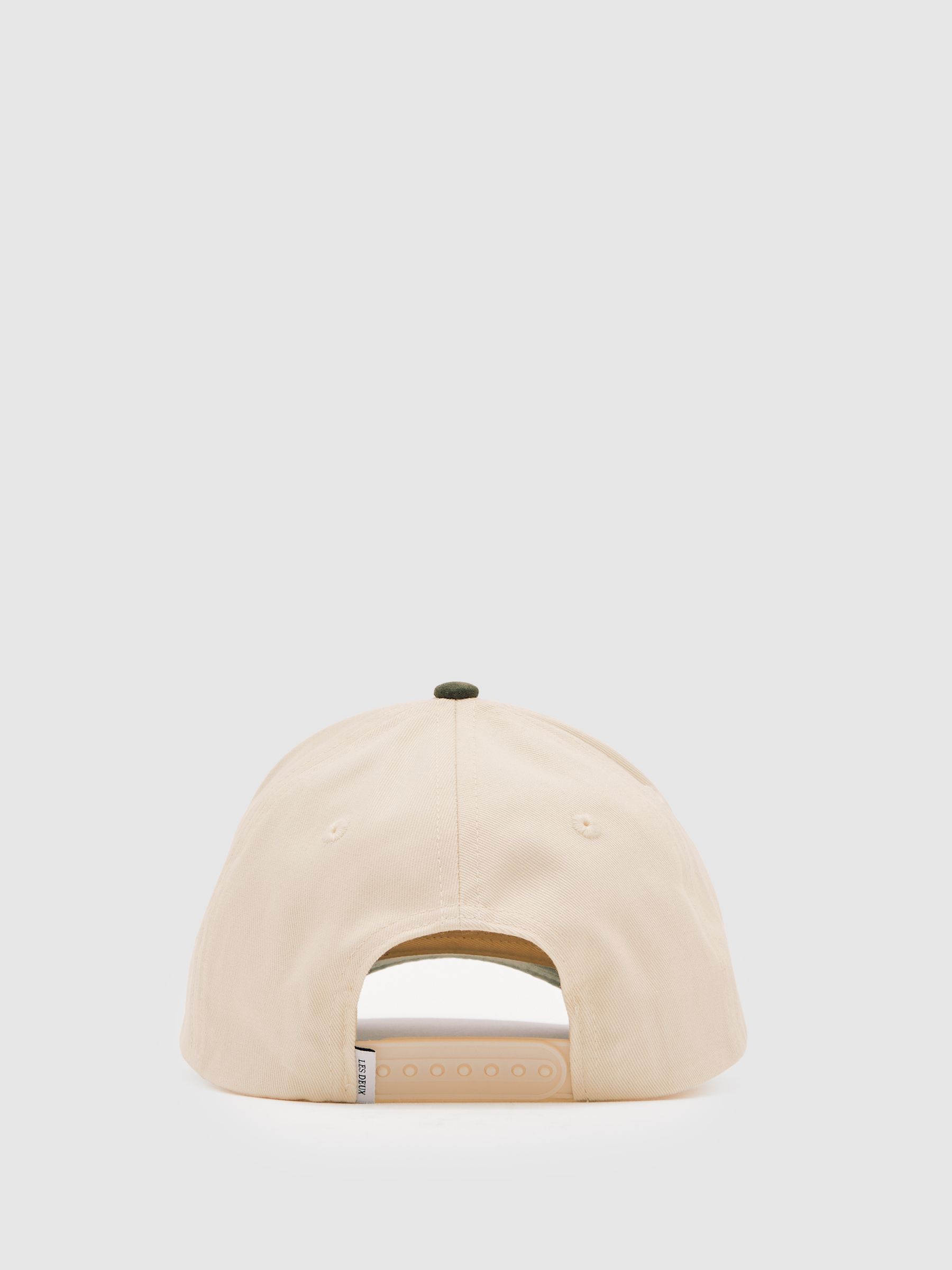 Les Deux Cotton Contrast Logo Cap in Ivory - Image 4 of 5