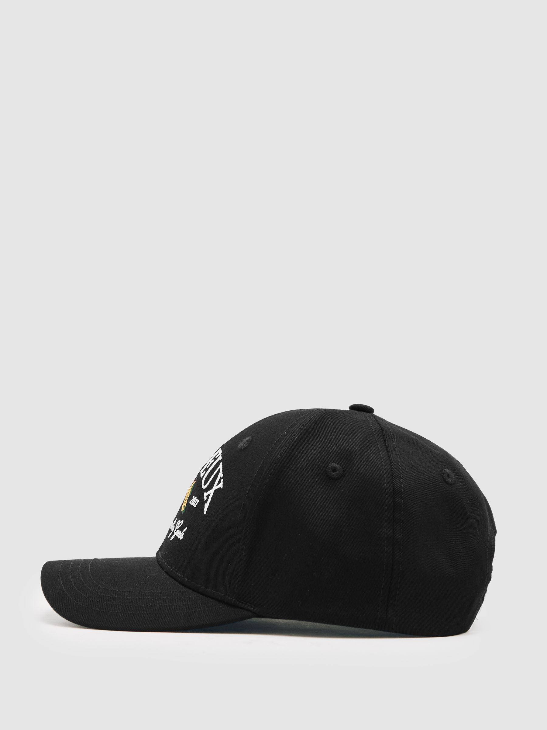 Les Deux Ivy League Cotton Baseball Cap in Black - Image 3 of 6