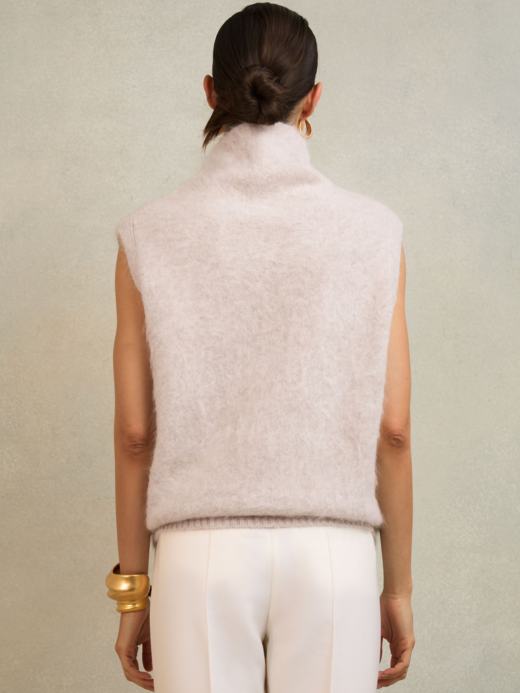 Atelier 100% Brushed-Cashmere Tank Top in Neutral - image 4