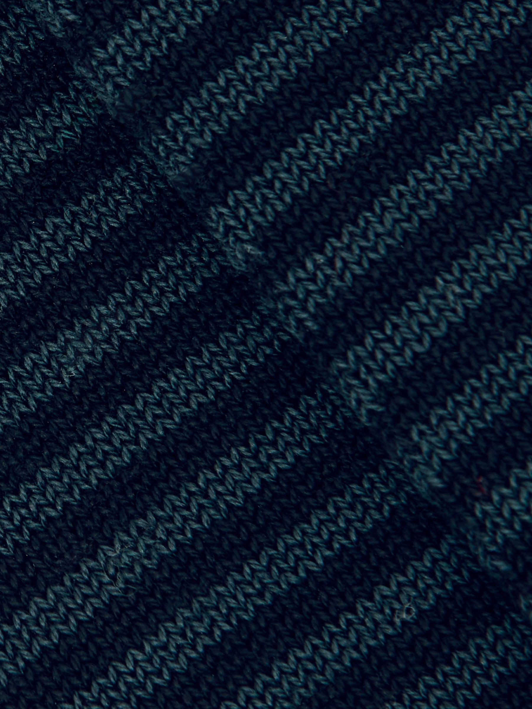 Striped Socks in Black/Dark Green - Image 3 of 3