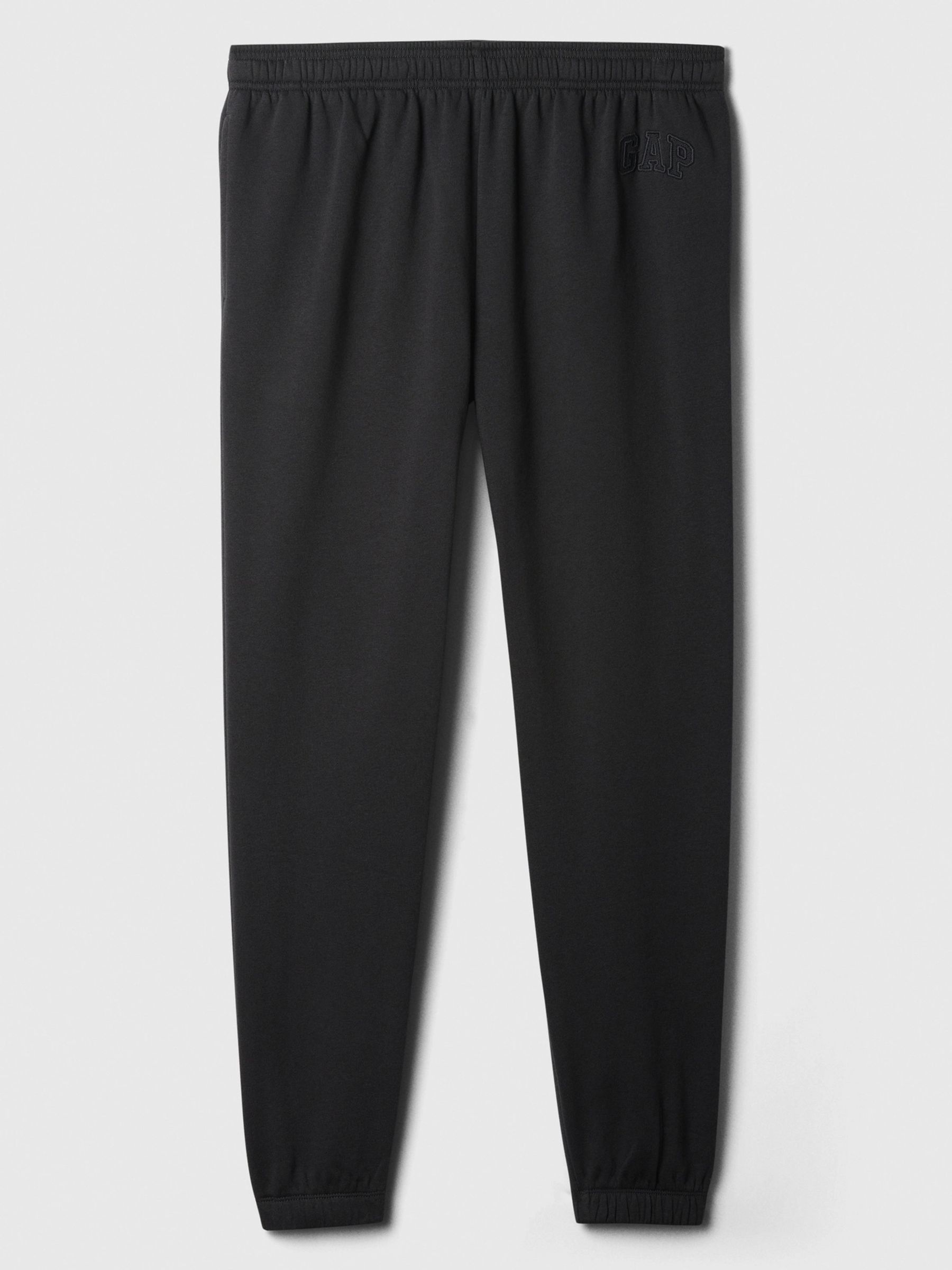Black Logo Fleece Joggers - Image 4 of 5