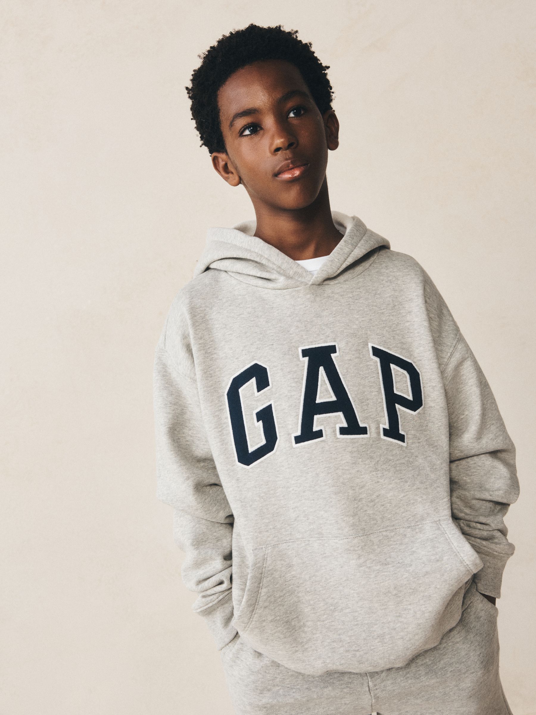 Grey Vintage Logo Hoodie - Image 4 of 7