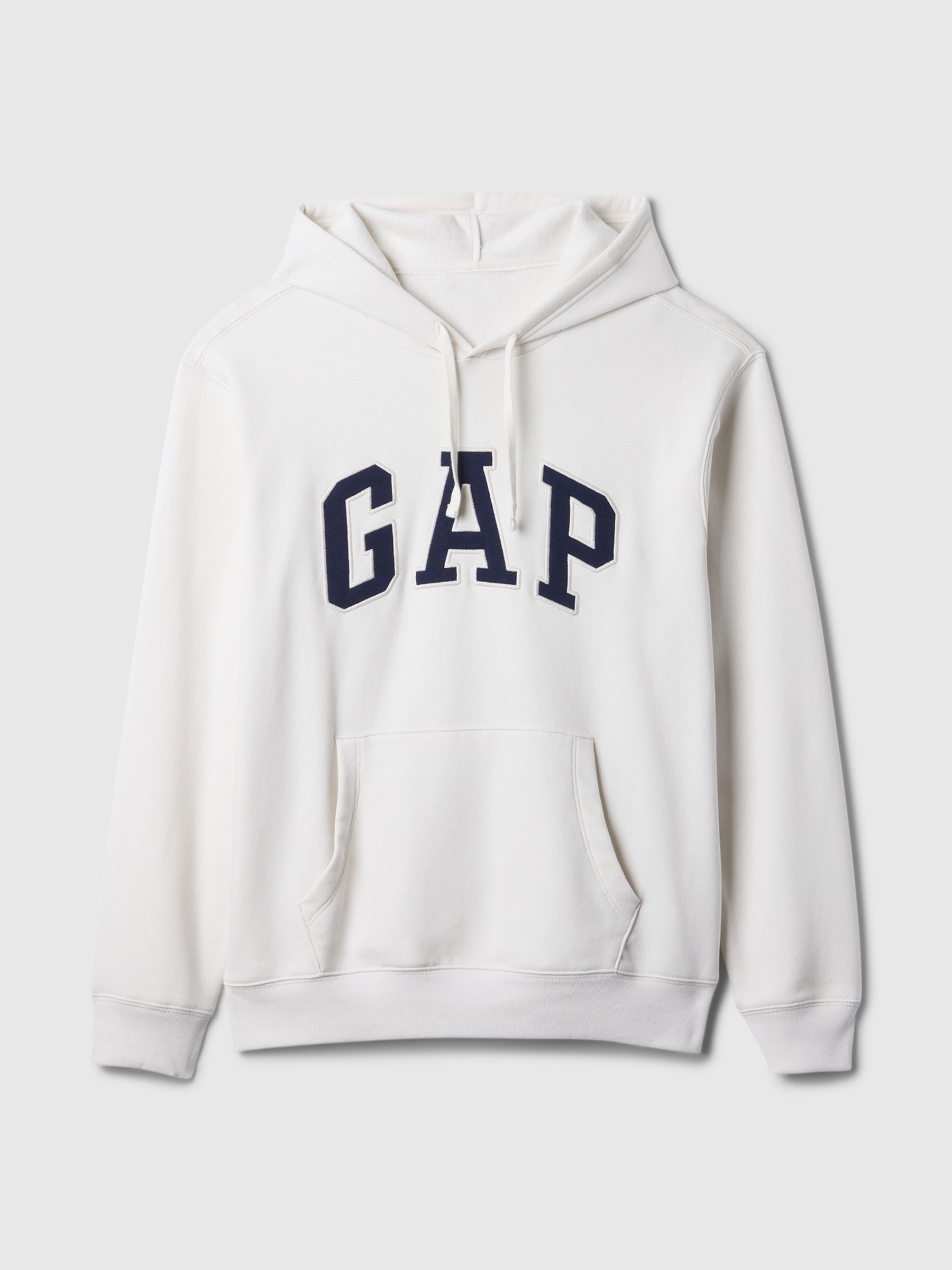 White Logo Fleece Zip Hoodie - Image 4 of 4