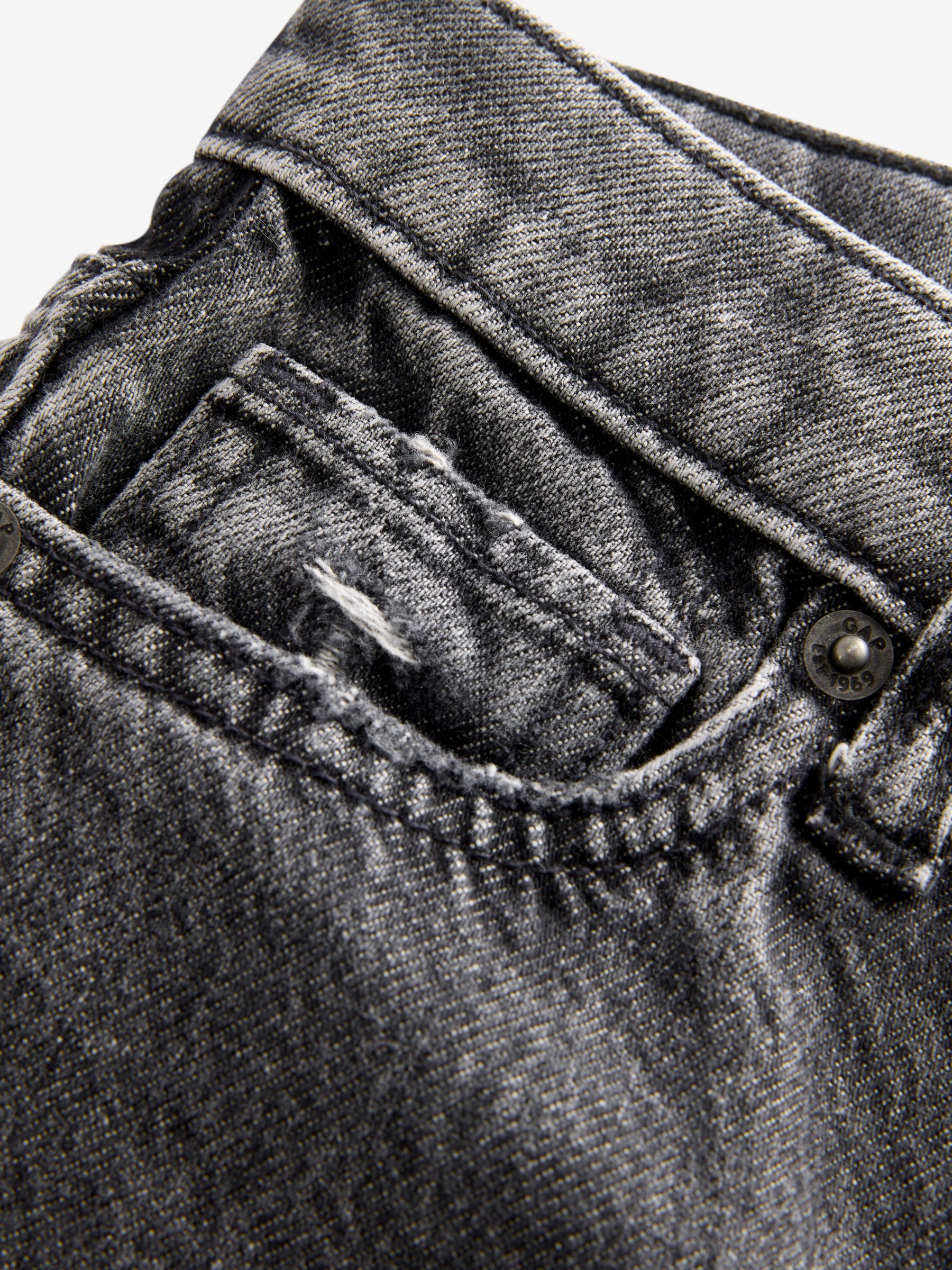 Black Low Waisted Wide Leg Jeans (5-13yrs) - Image 7 of 11