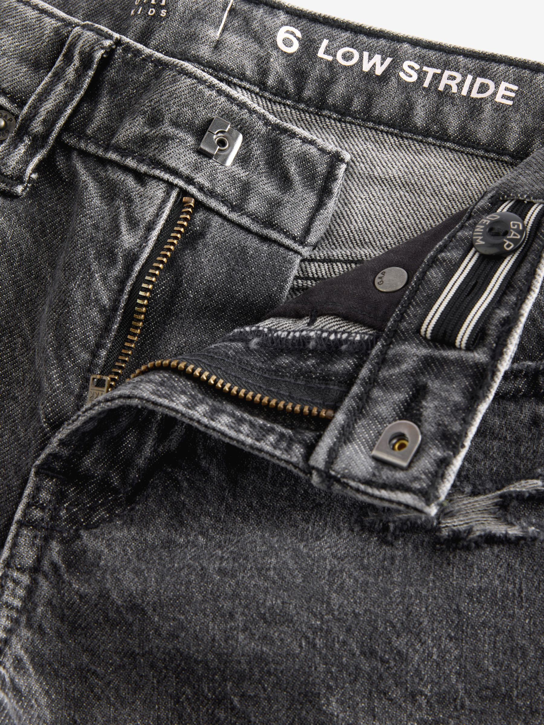 Black Low Waisted Wide Leg Jeans (5-13yrs) - Image 8 of 11