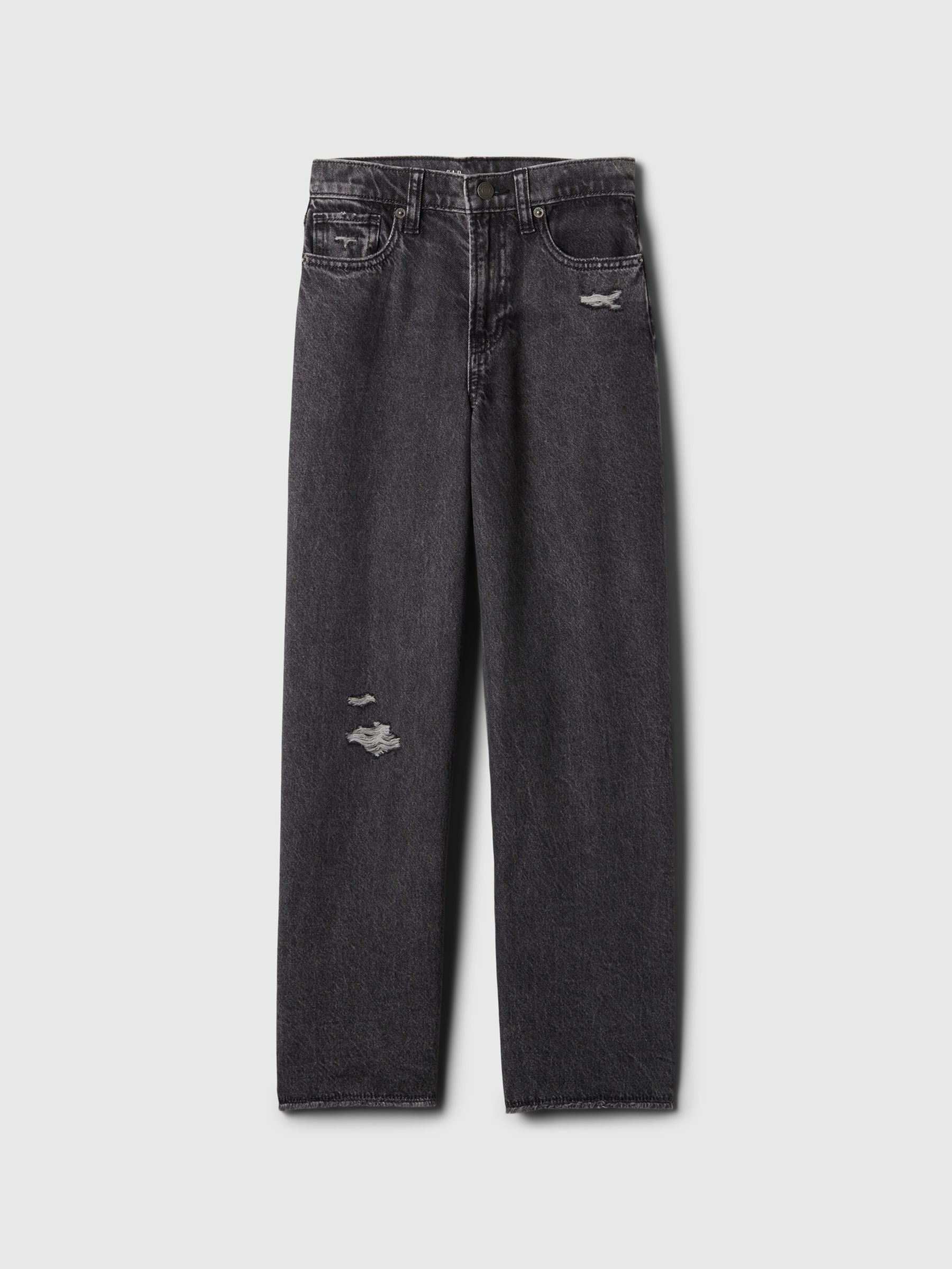 Black Low Waisted Wide Leg Jeans (5-13yrs) - Image 9 of 11
