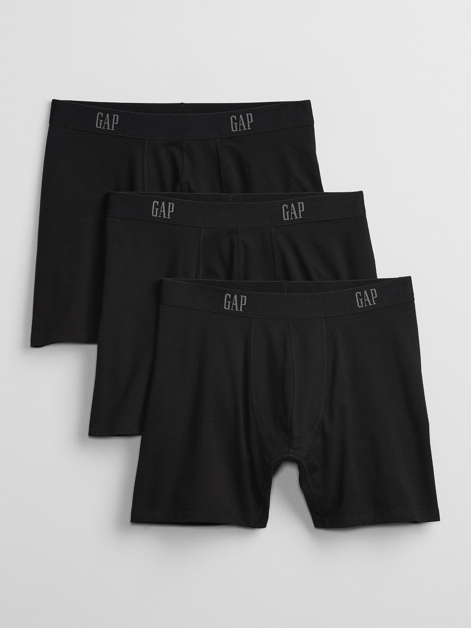 Black Boxer Briefs 3 Pack - Image 1 of 2