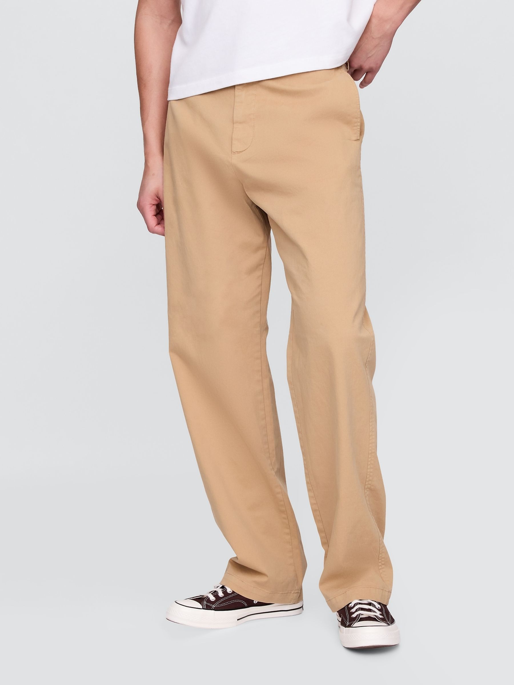 Brown 90s Loose Chinos - Image 1 of 4