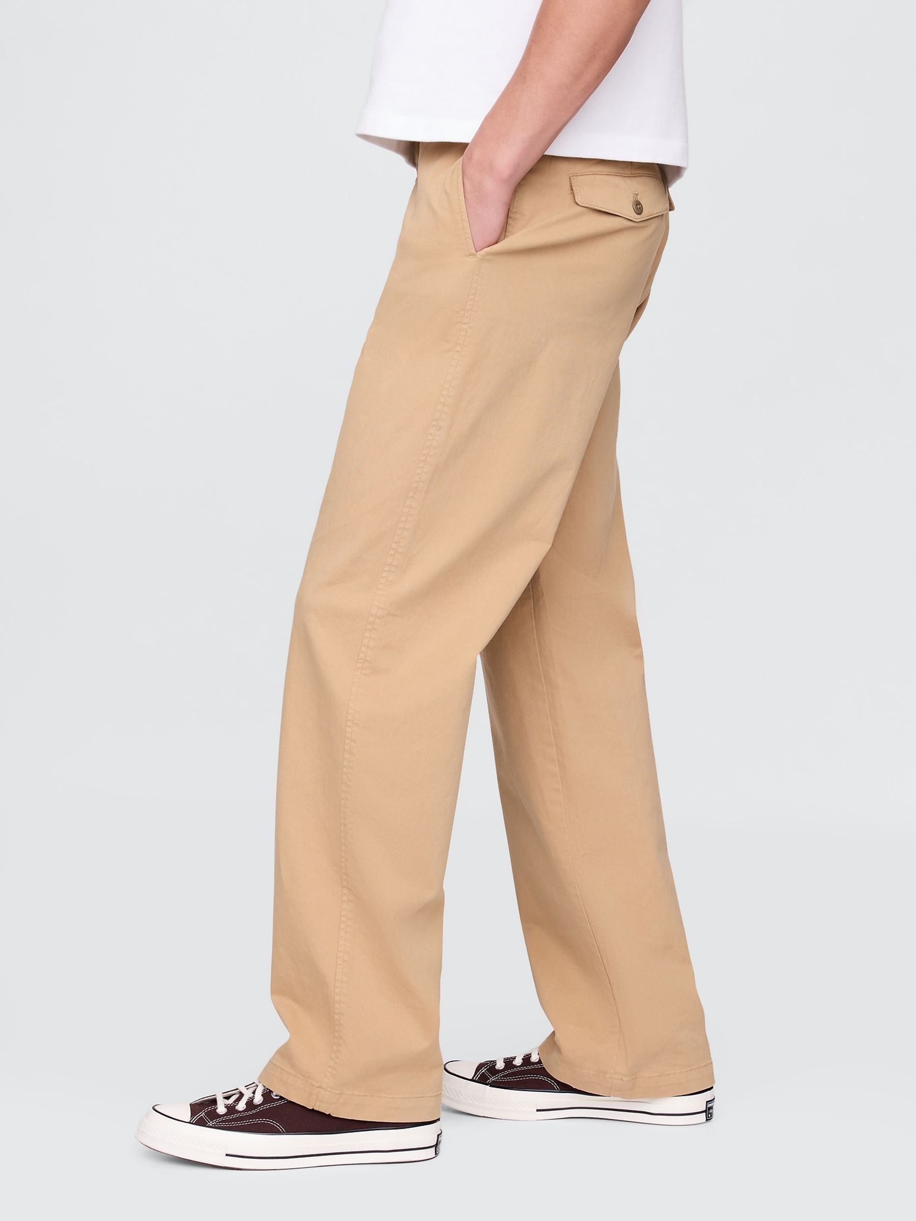 Brown 90s Loose Chinos - Image 4 of 4