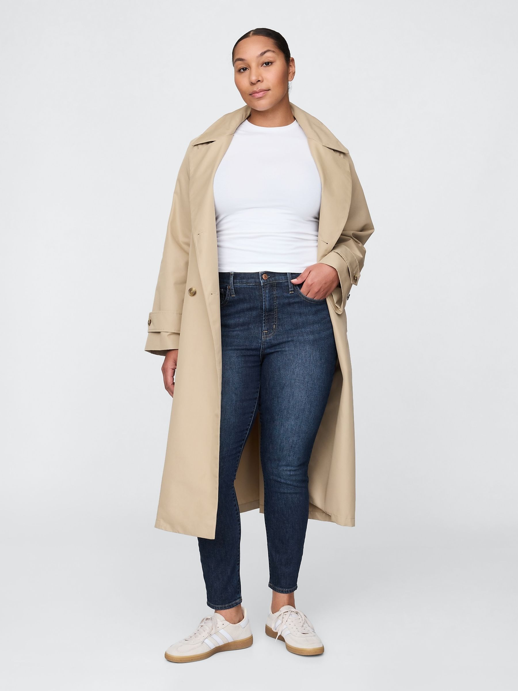 Dark Blue High Rise True Skinny Jeans - Image 10 of 12
