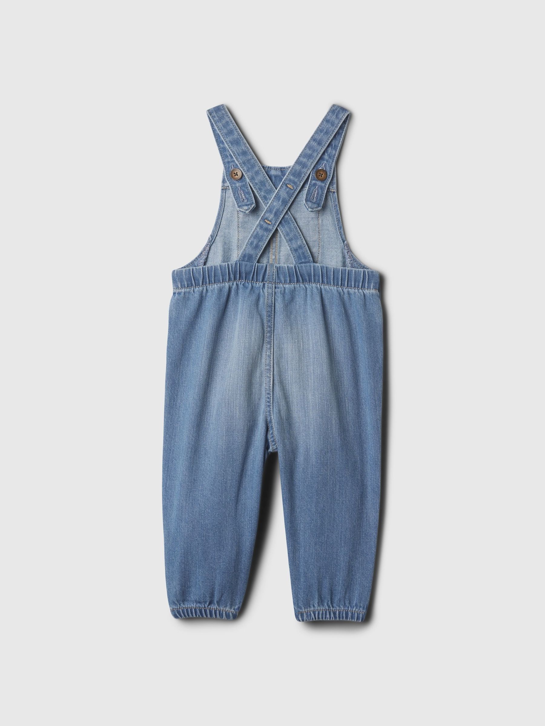 Blue Cotton Denim Overall Dungarees - Image 2 of 2