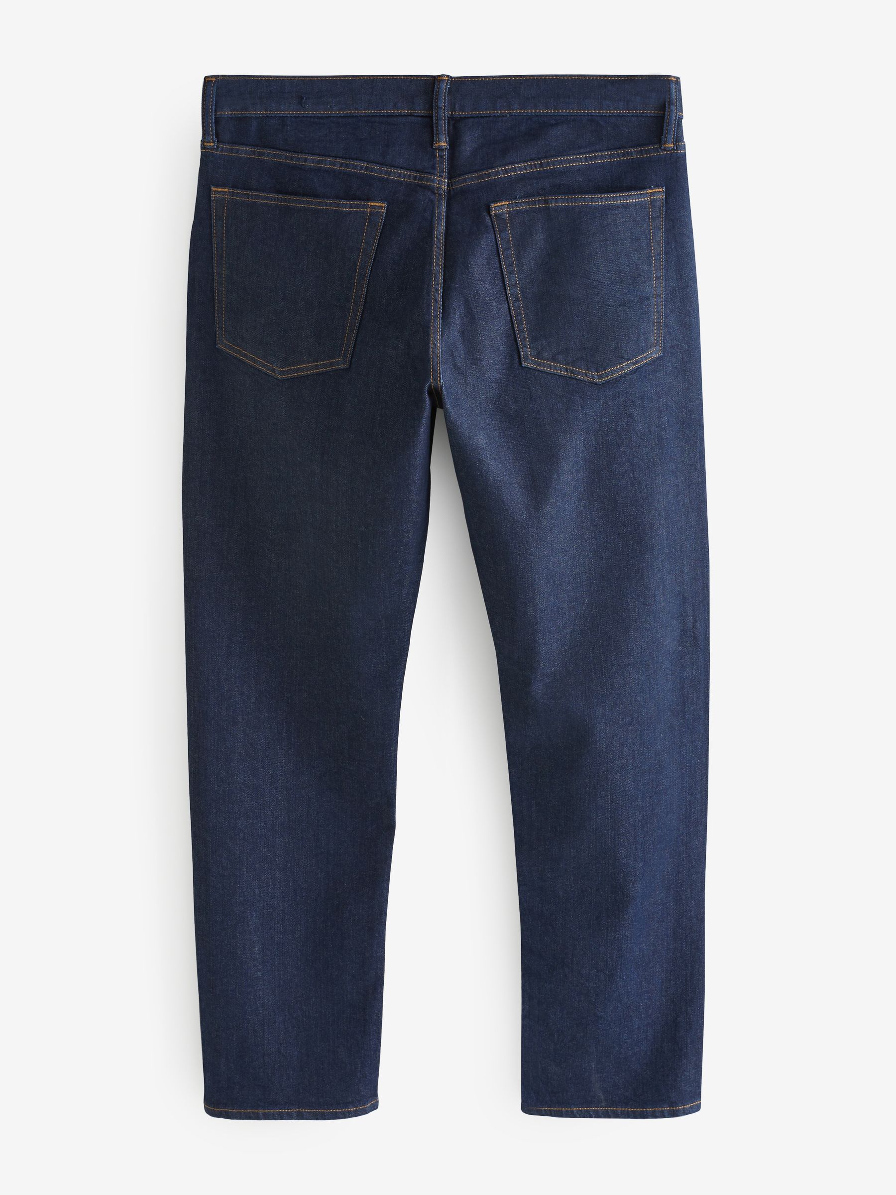 Dark Blue Straight Leg Jeans - Image 7 of 11
