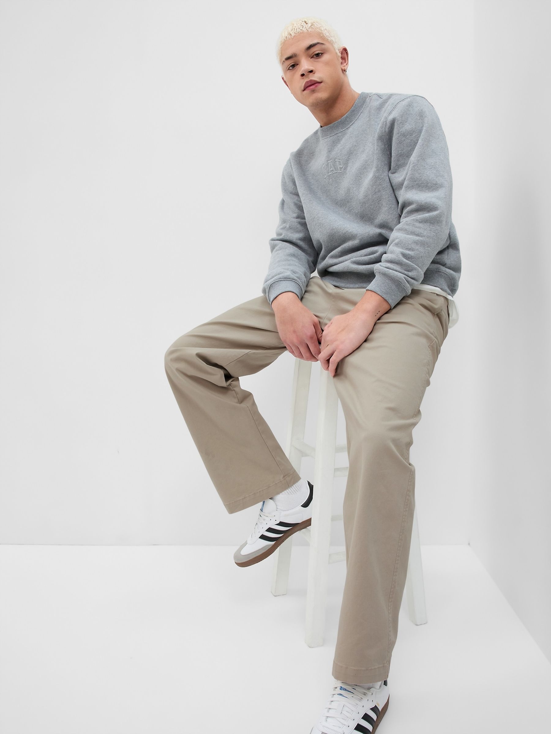Natural 90s Loose Chinos - Image 1 of 4