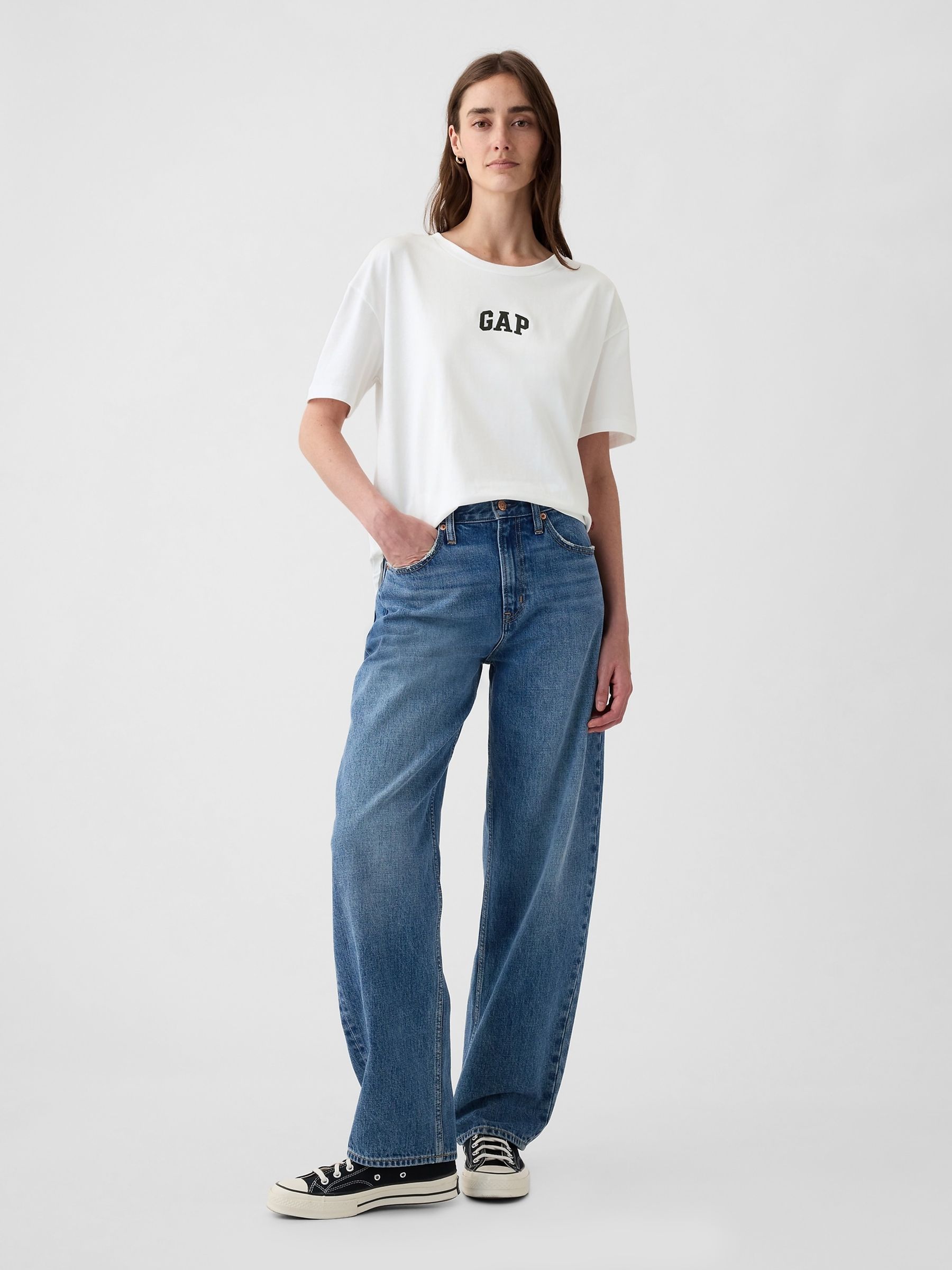 White Arch Logo T-Shirt - Image 3 of 5