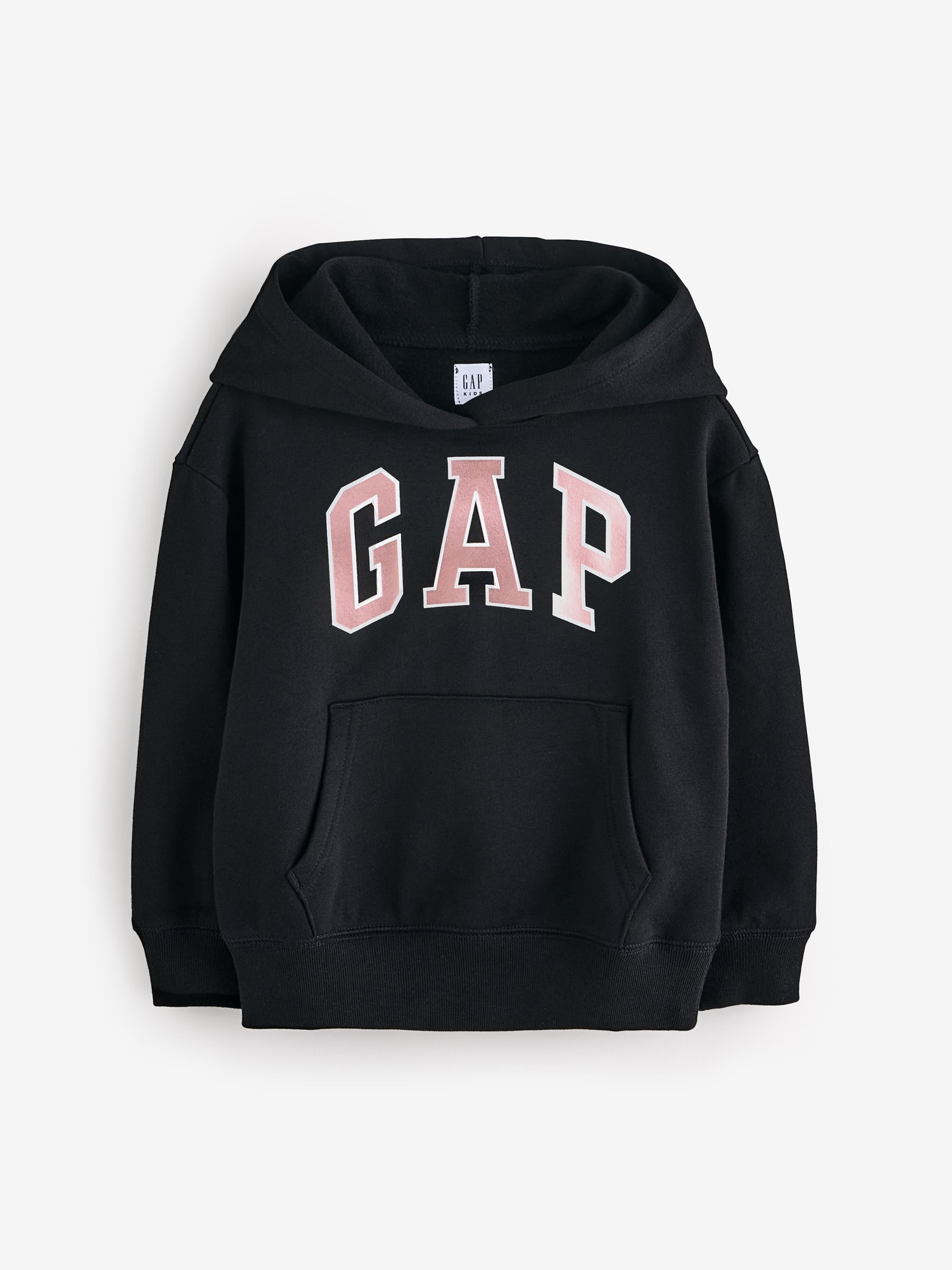 Black Vintage Logo Hoodie (4-13yrs) - Image 2 of 7