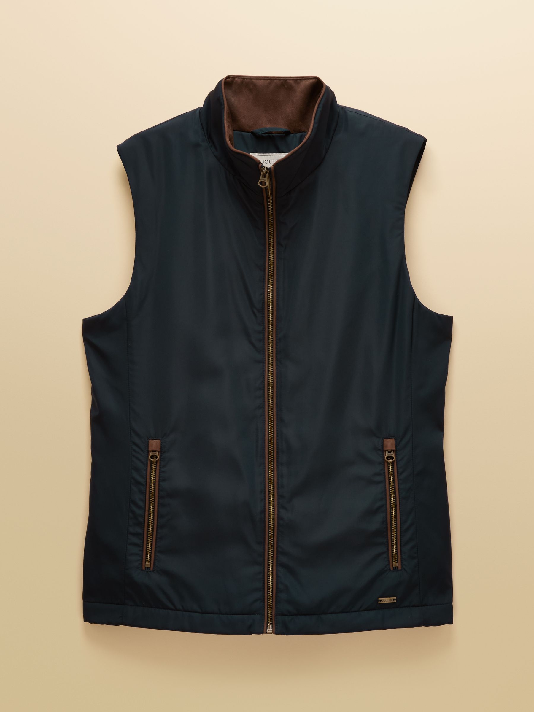 Farnham Navy Blue Padded Fleece Lined Gilet - Image 11 of 11