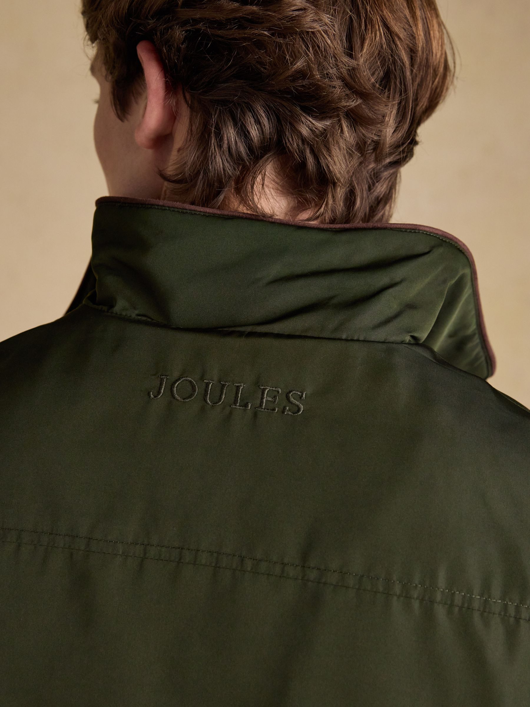 Farnham Khaki Green Padded Fleece Lined Gilet - Image 10 of 11