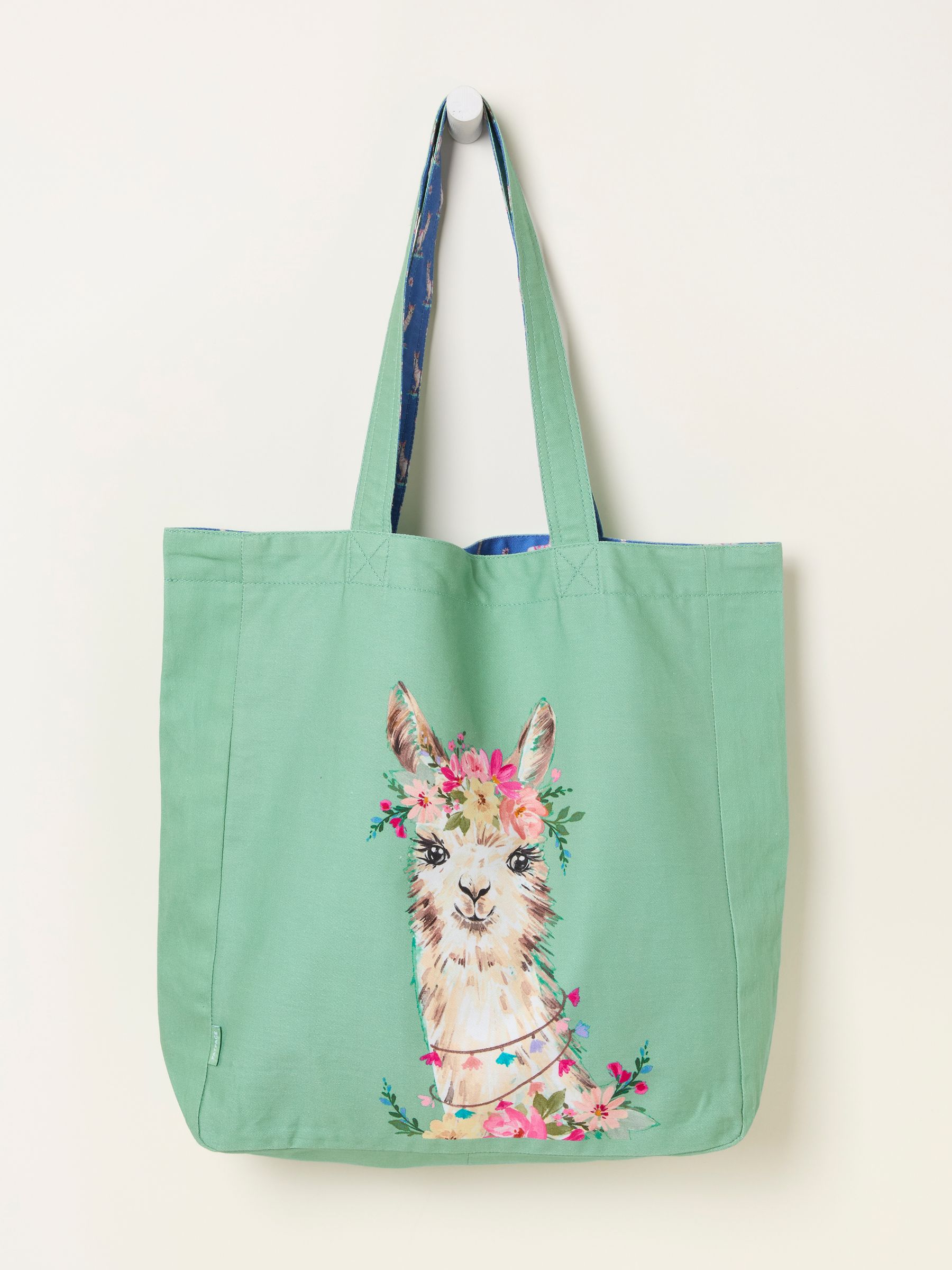 Multi Llama Reversible Tote Bag - Image 1 of 2 Multi Llama Reversible Tote Bag - Image 1 of 2