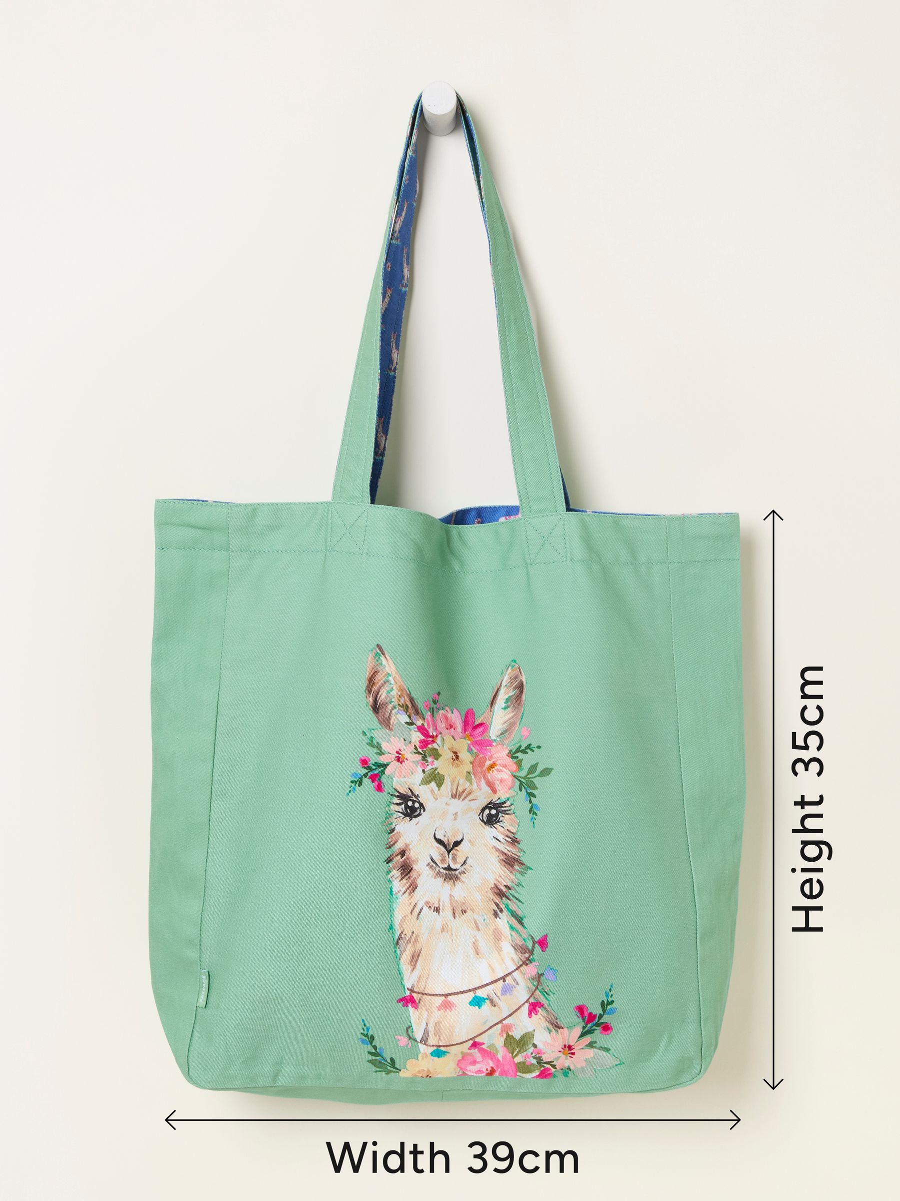 Multi Llama Reversible Tote Bag - Image 4 of 4