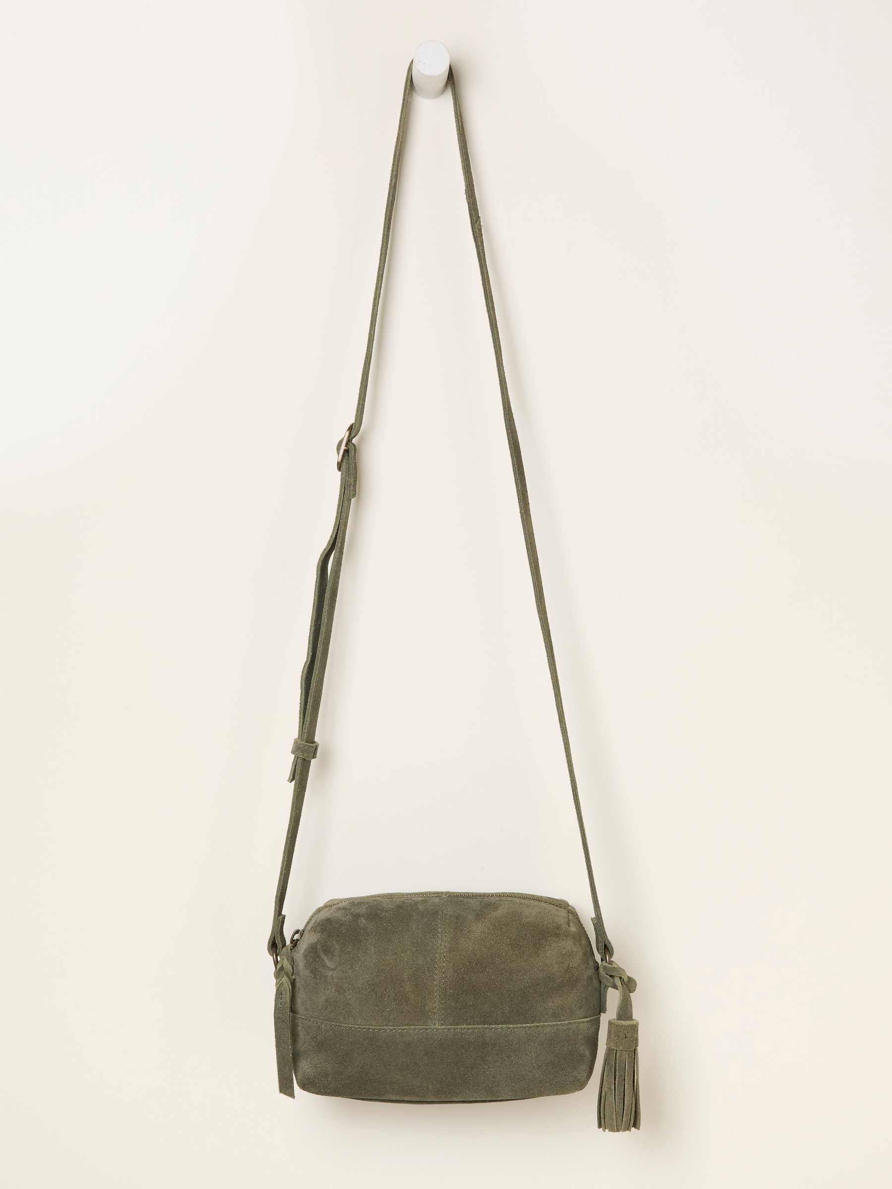 Green Suede Camera Bag - Image 4 of 5