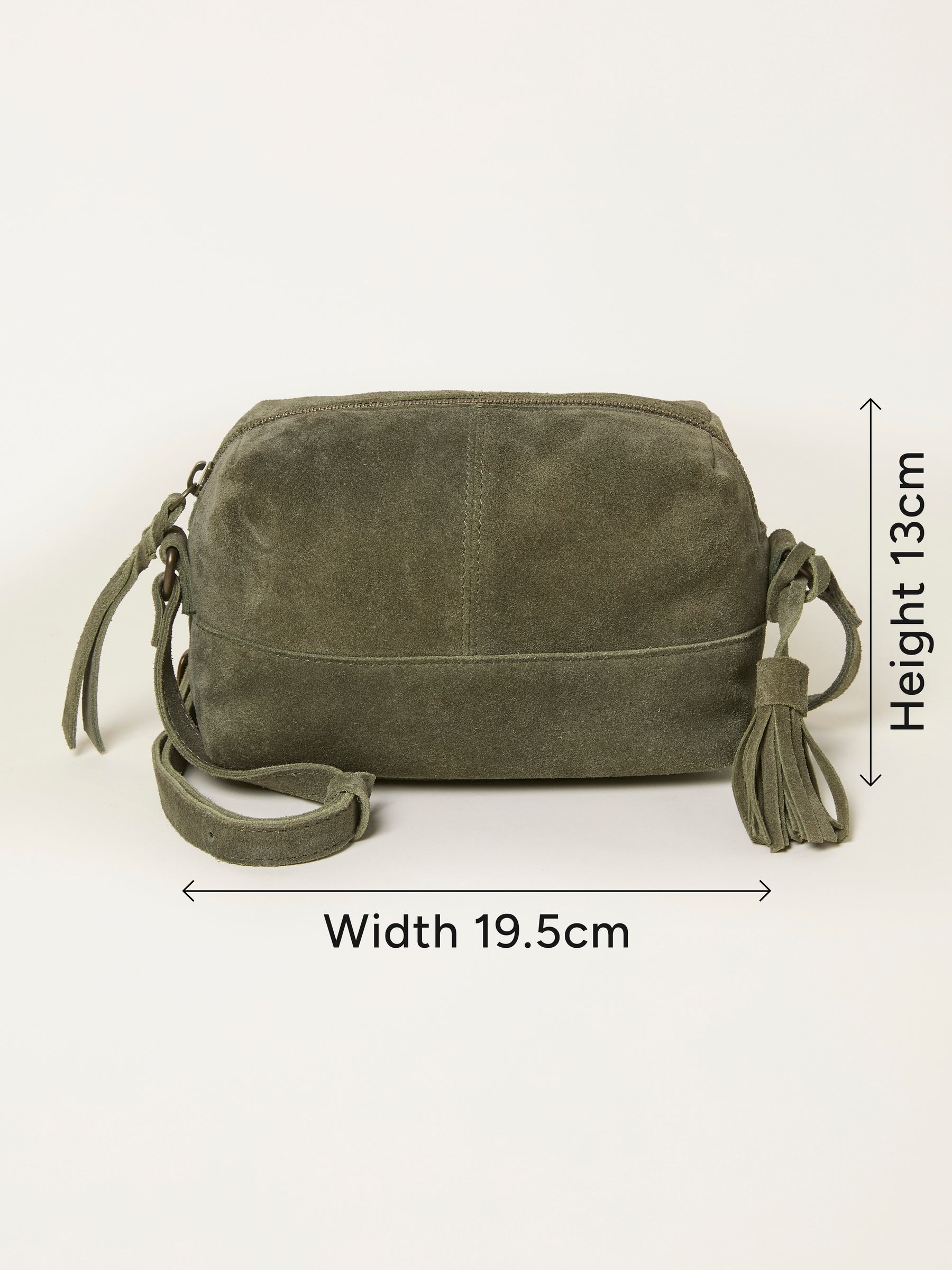 Green Suede Camera Bag - Image 6 of 6