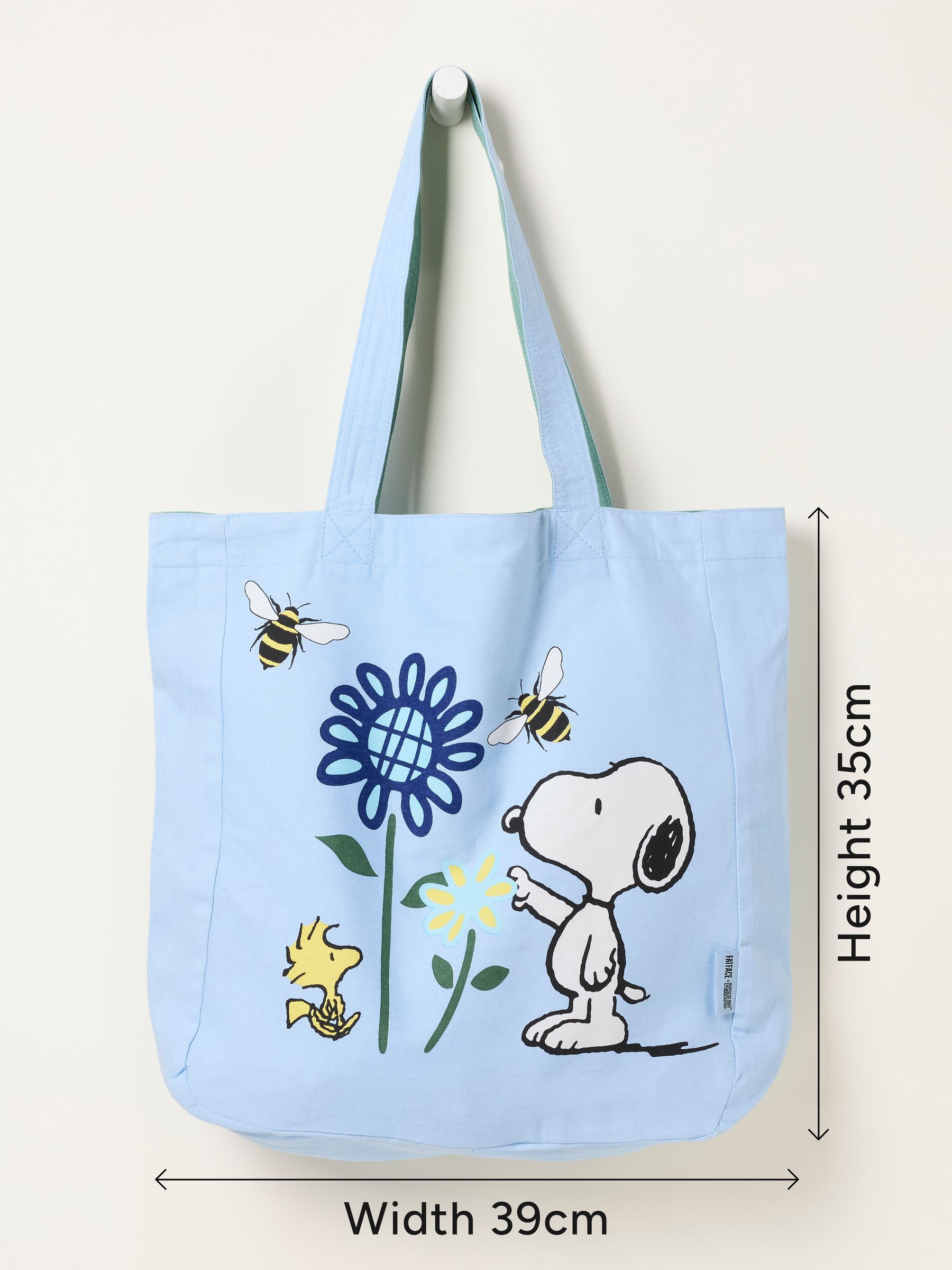 Green Haze Snoopy Floral Reversible Tote Bag - Image 3 of 3