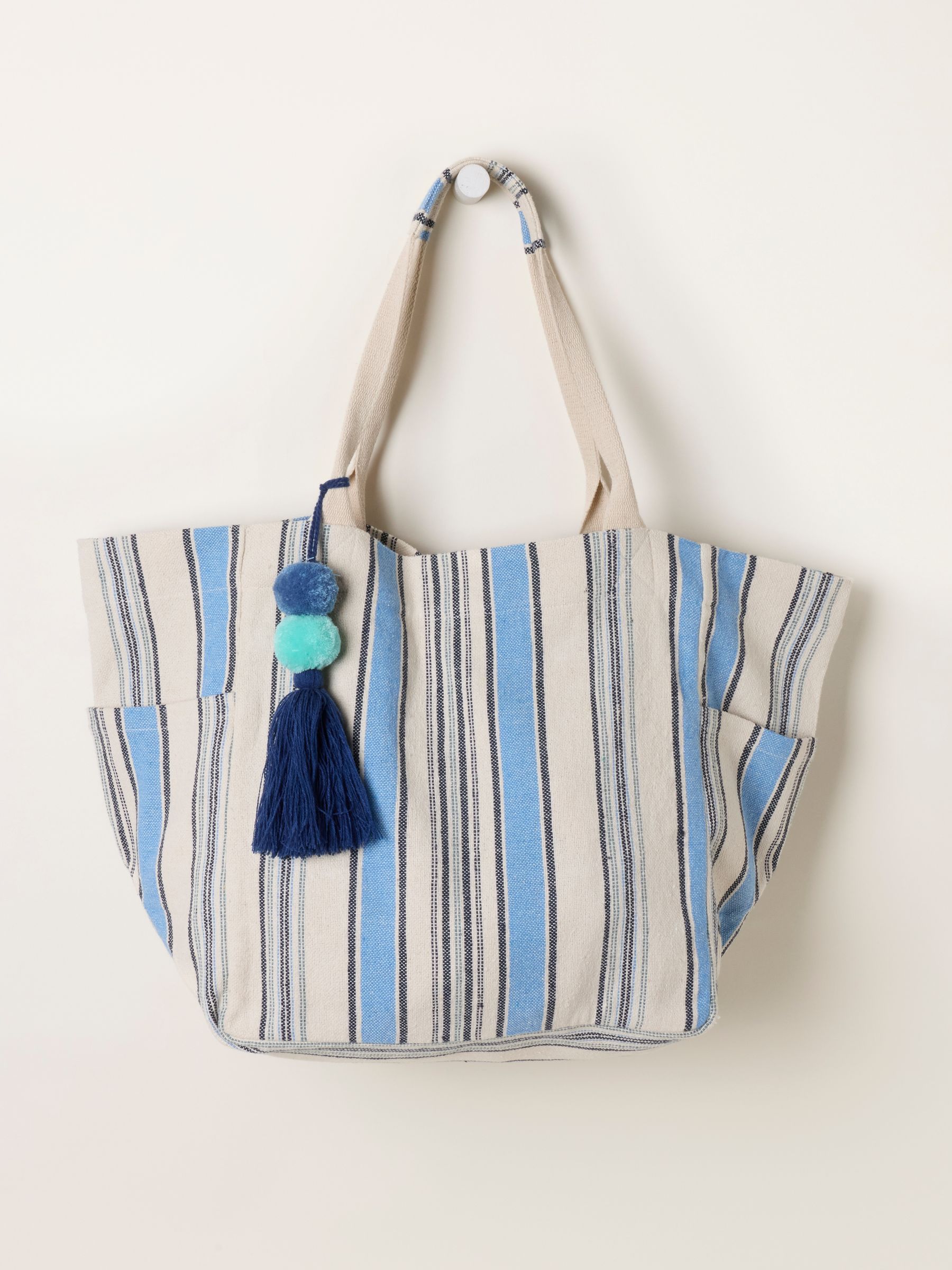Blue Stripe Tote Bag - Image 1 of 3