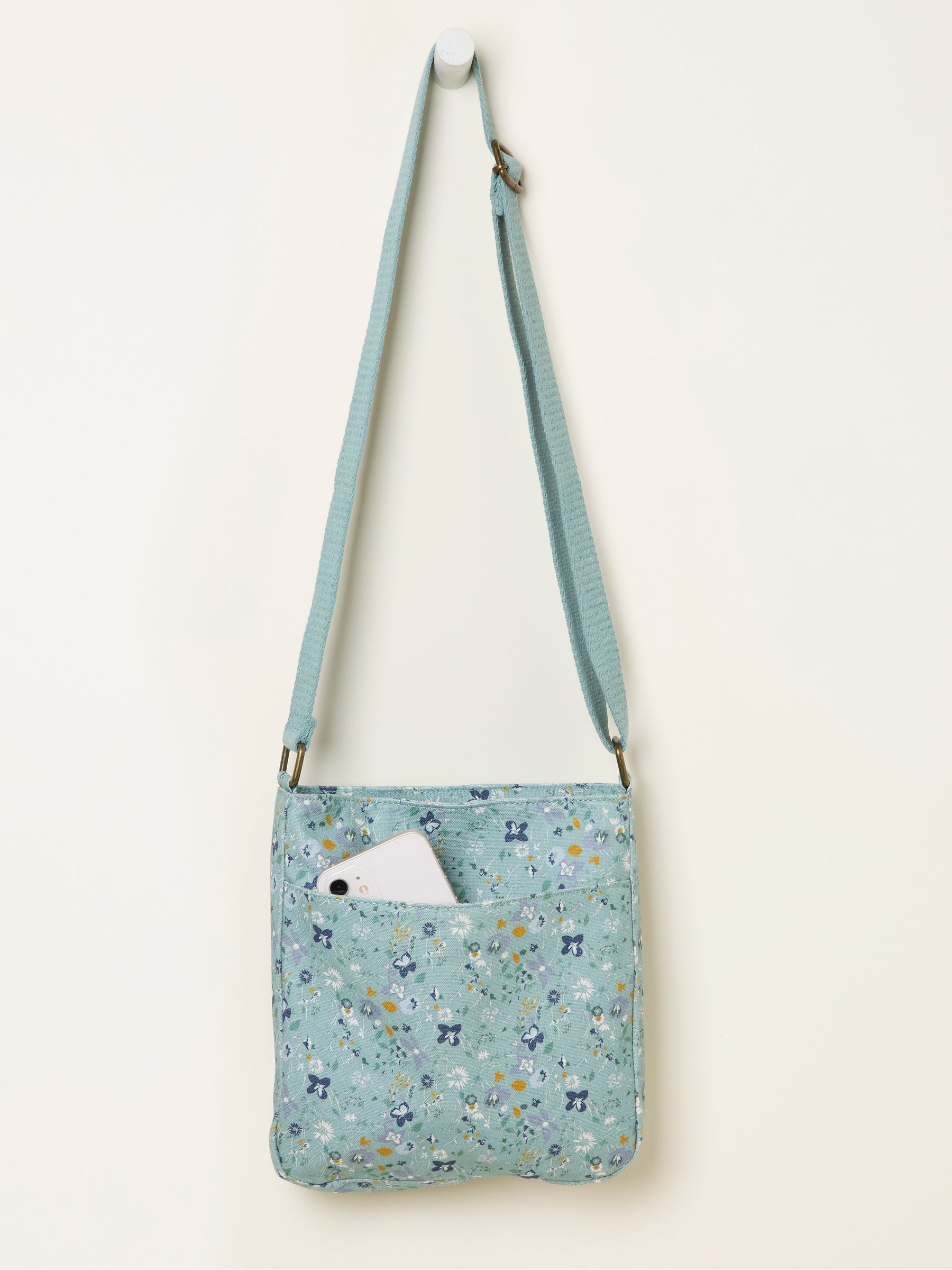 Green Haze Floral Canvas Crossbody Bag - Image 2 of 3